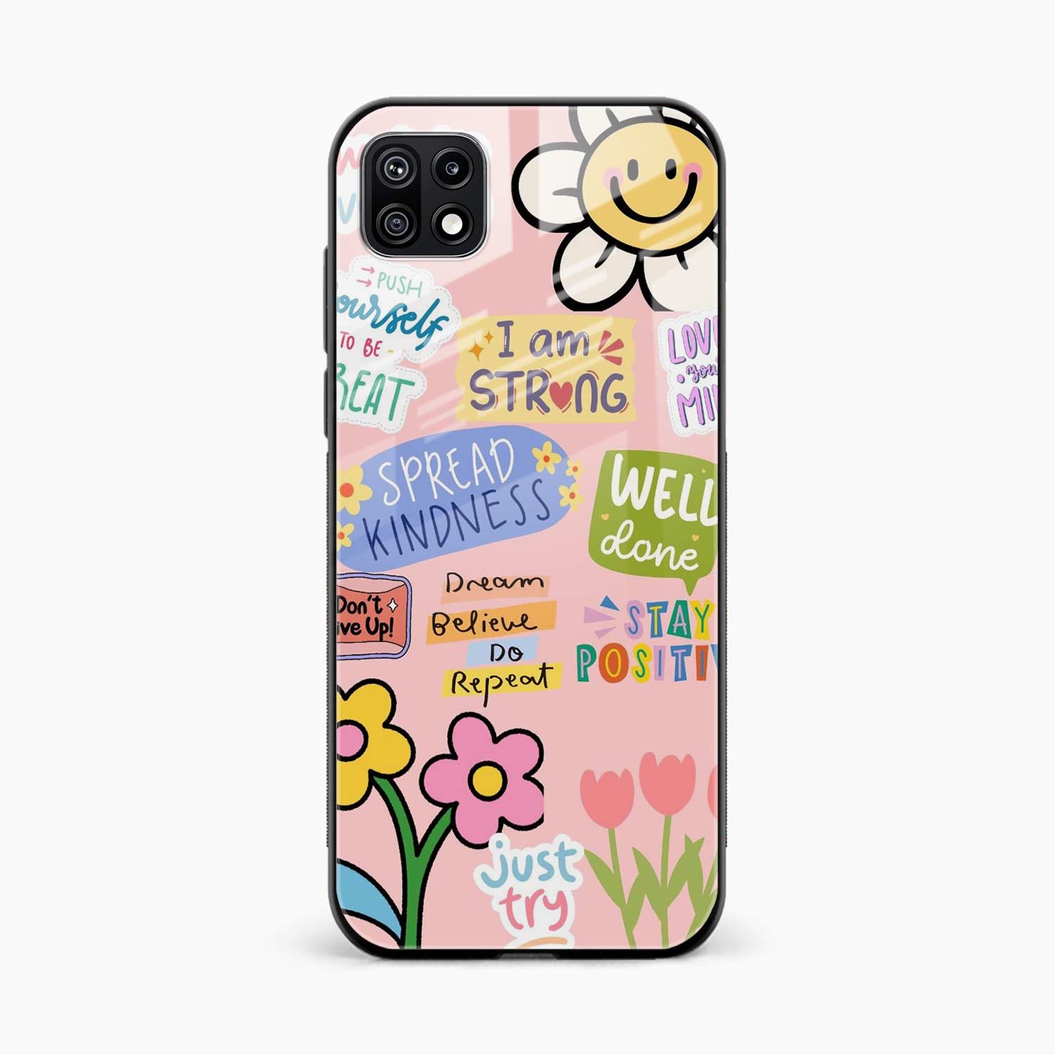 Stay Positive Samsung F42 Back Cover