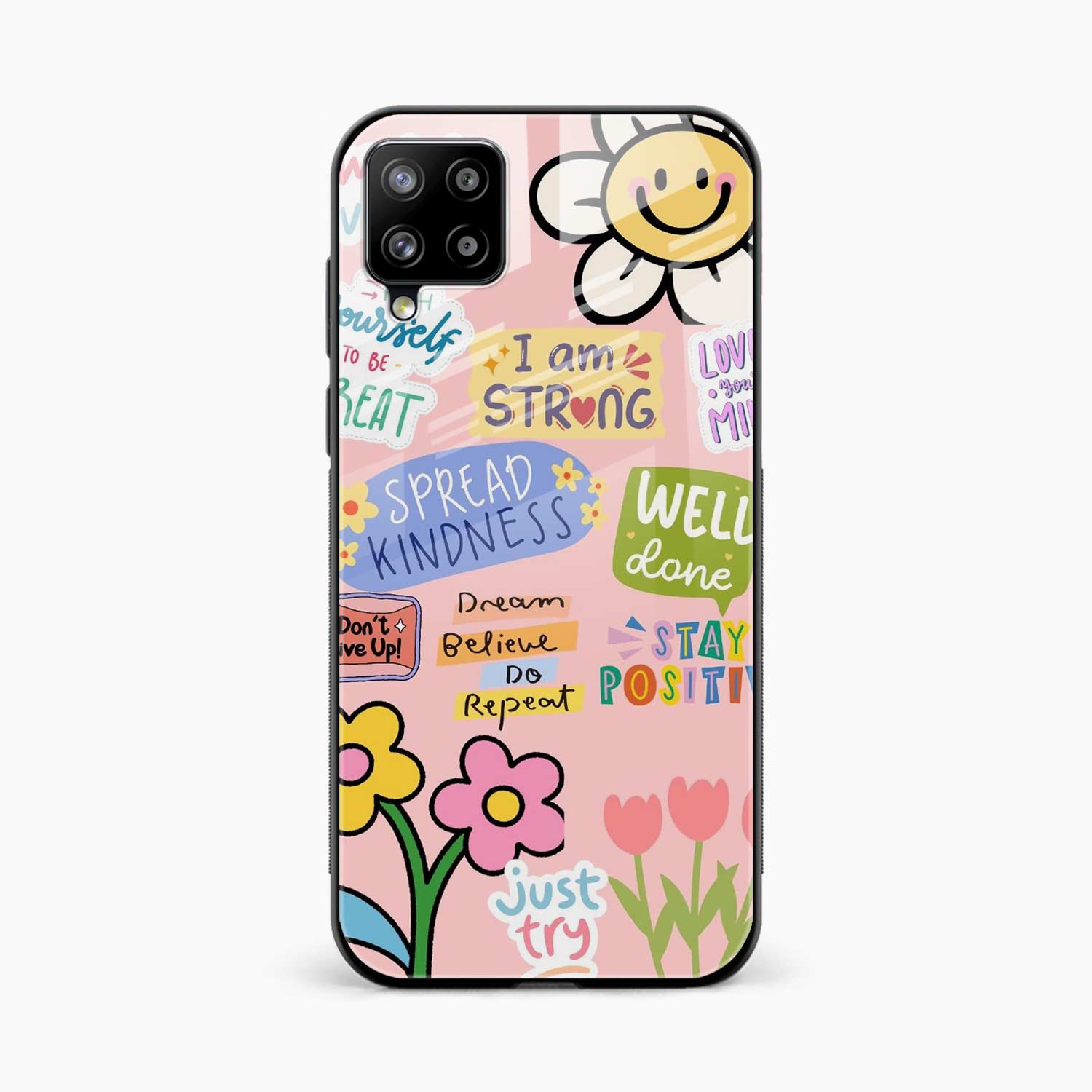 Stay Positive Samsung F62 Back Cover