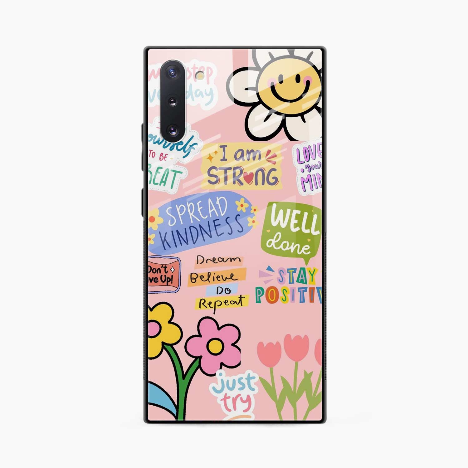 Stay Positive Samsung Note 10 Back Cover