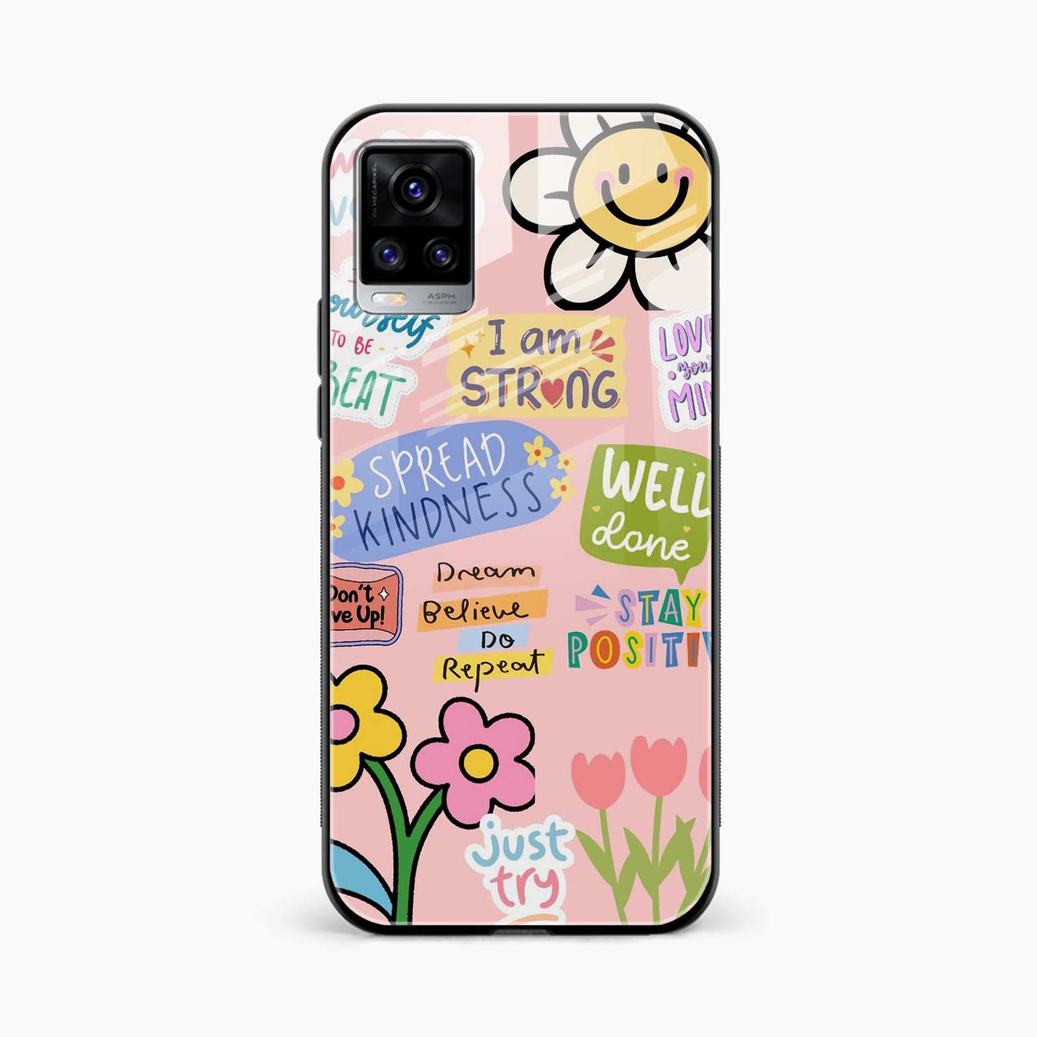 Stay Positive Vivo V20 Back Cover