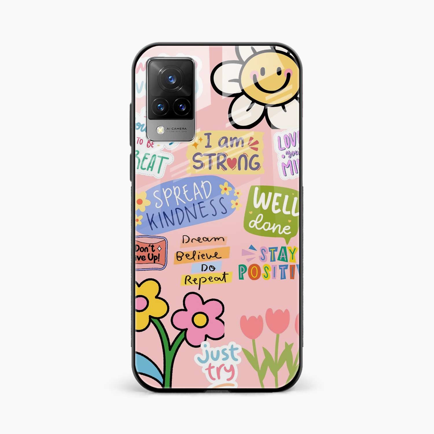 Stay Positive Vivo V21s Back Cover