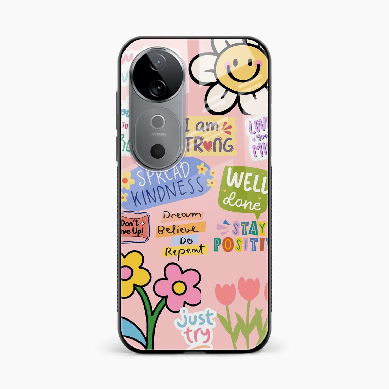 Stay Positive Vivo V40 5G Back Cover