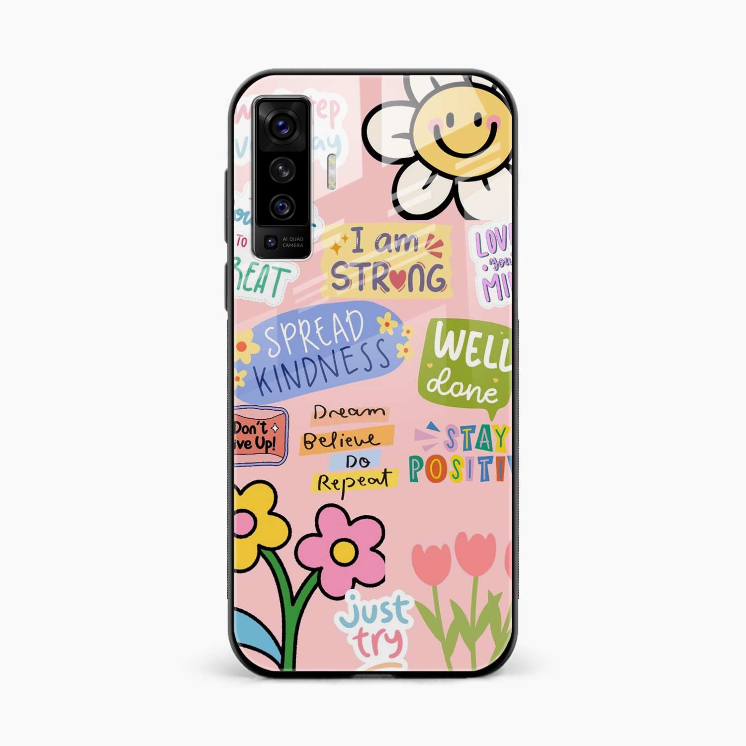 Stay Positive Vivo X50 Back Cover