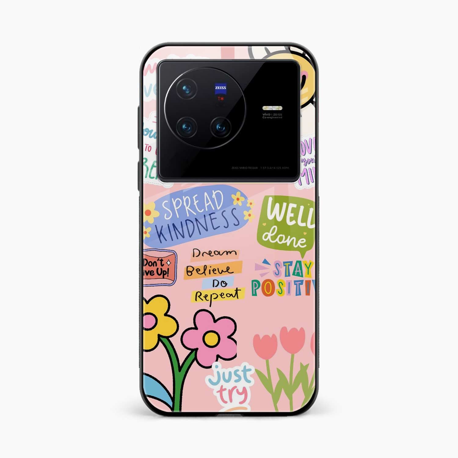 Stay Positive Vivo X80 Back Cover