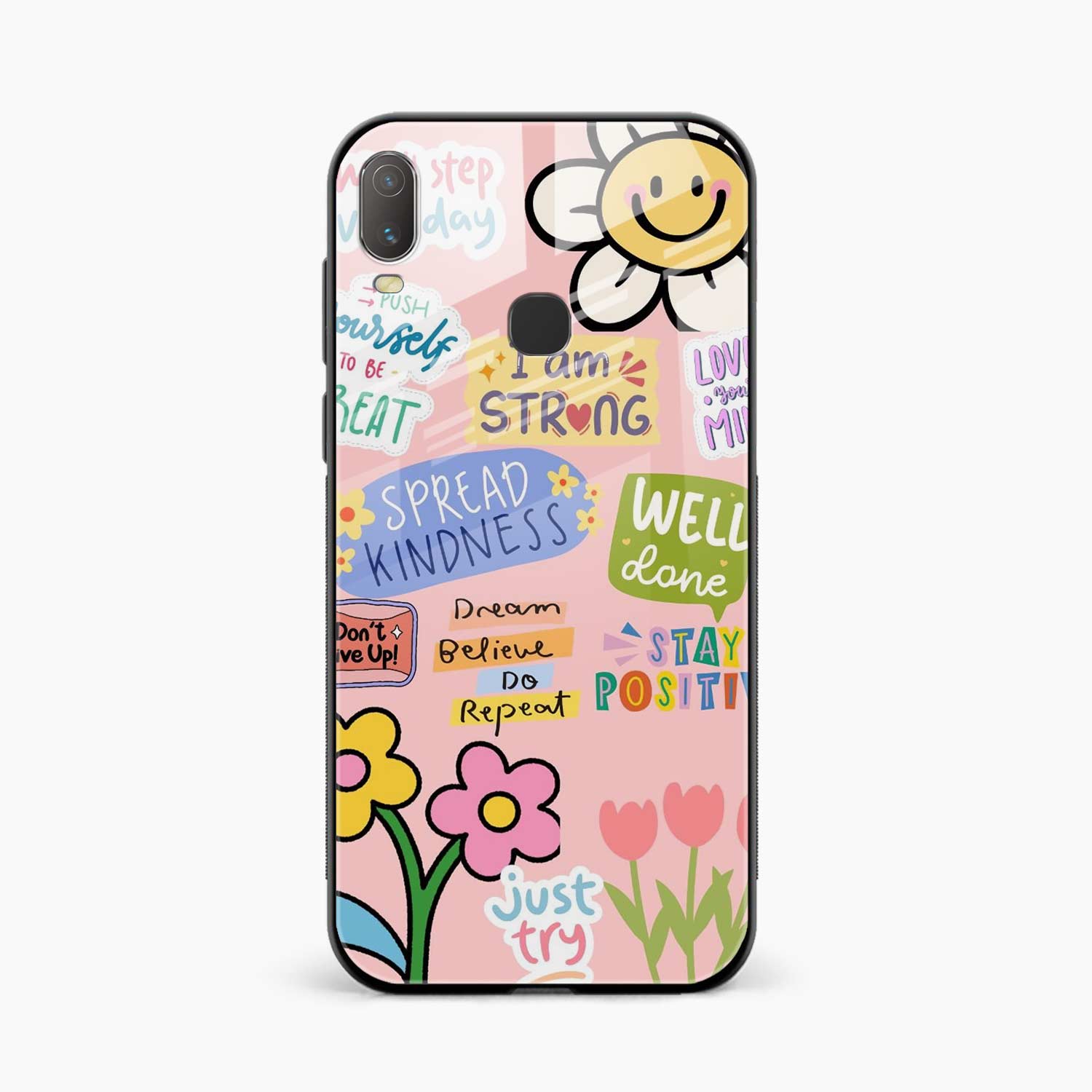 Stay Positive Vivo Y12i Back Cover