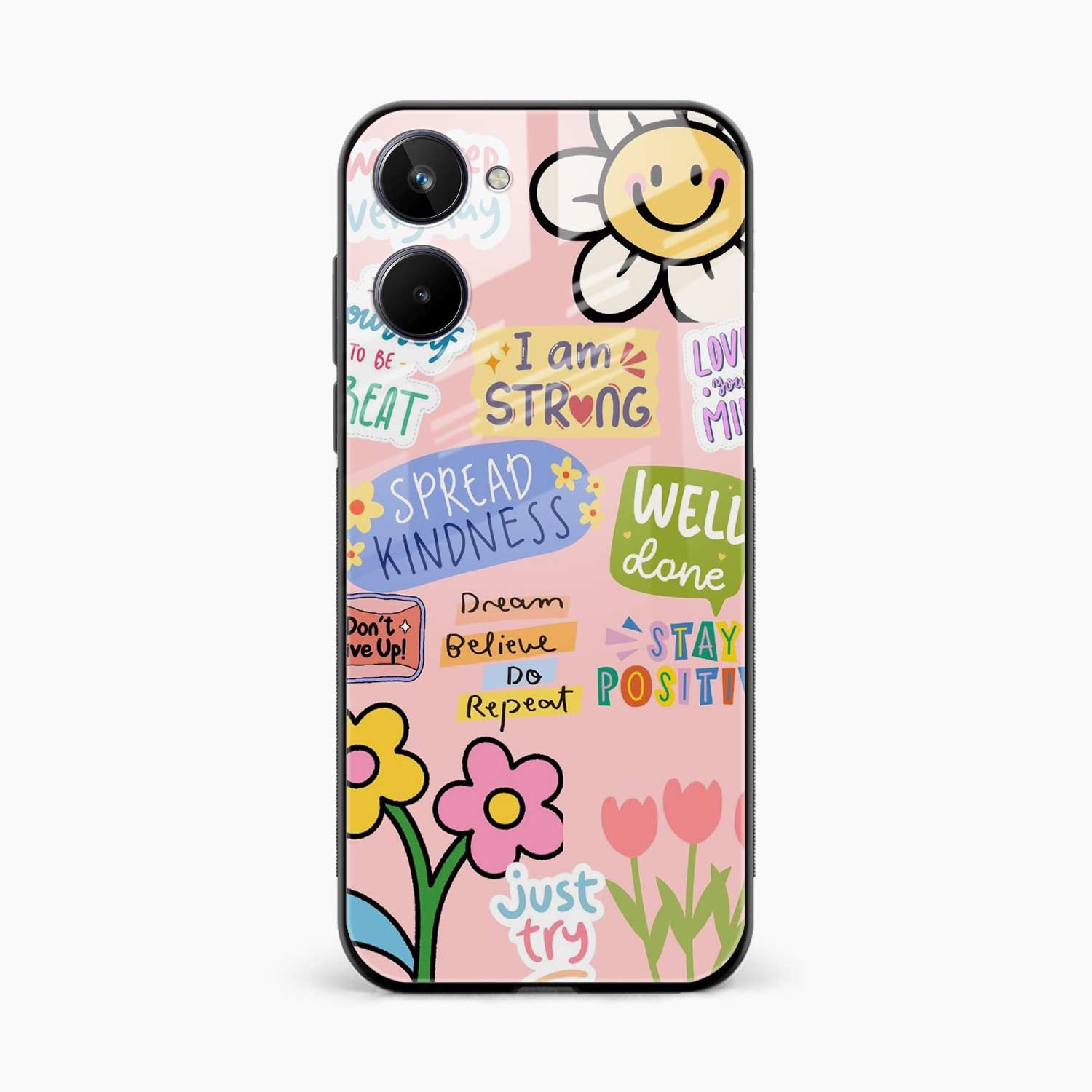 Stay Positive Vivo Y18e Back Cover