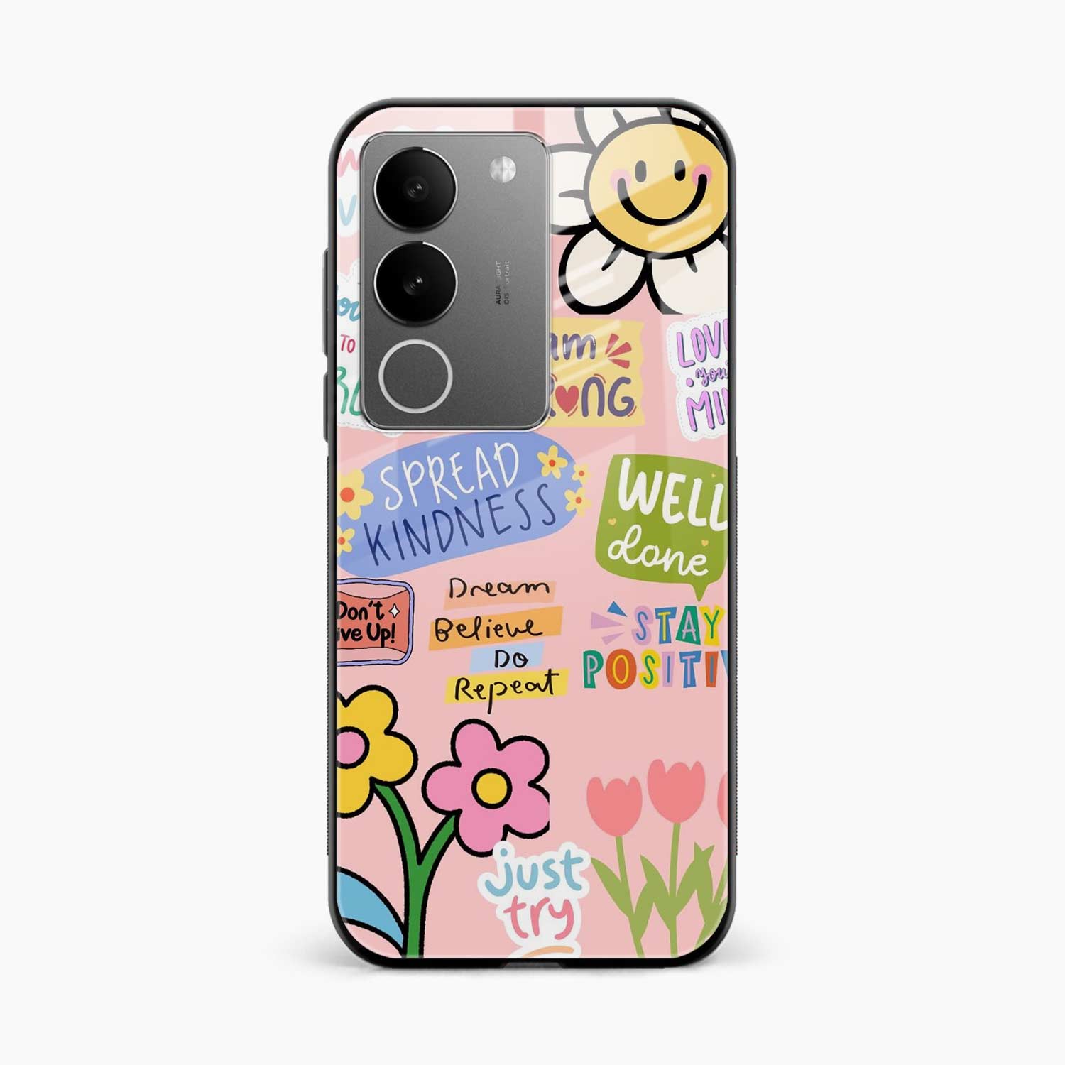 Stay Positive Vivo Y200 Back Cover