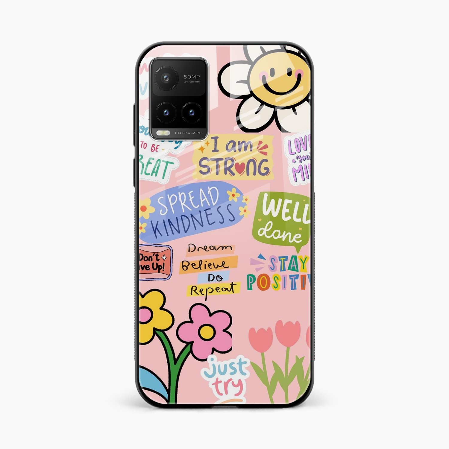 Stay Positive Vivo Y21t Back Cover
