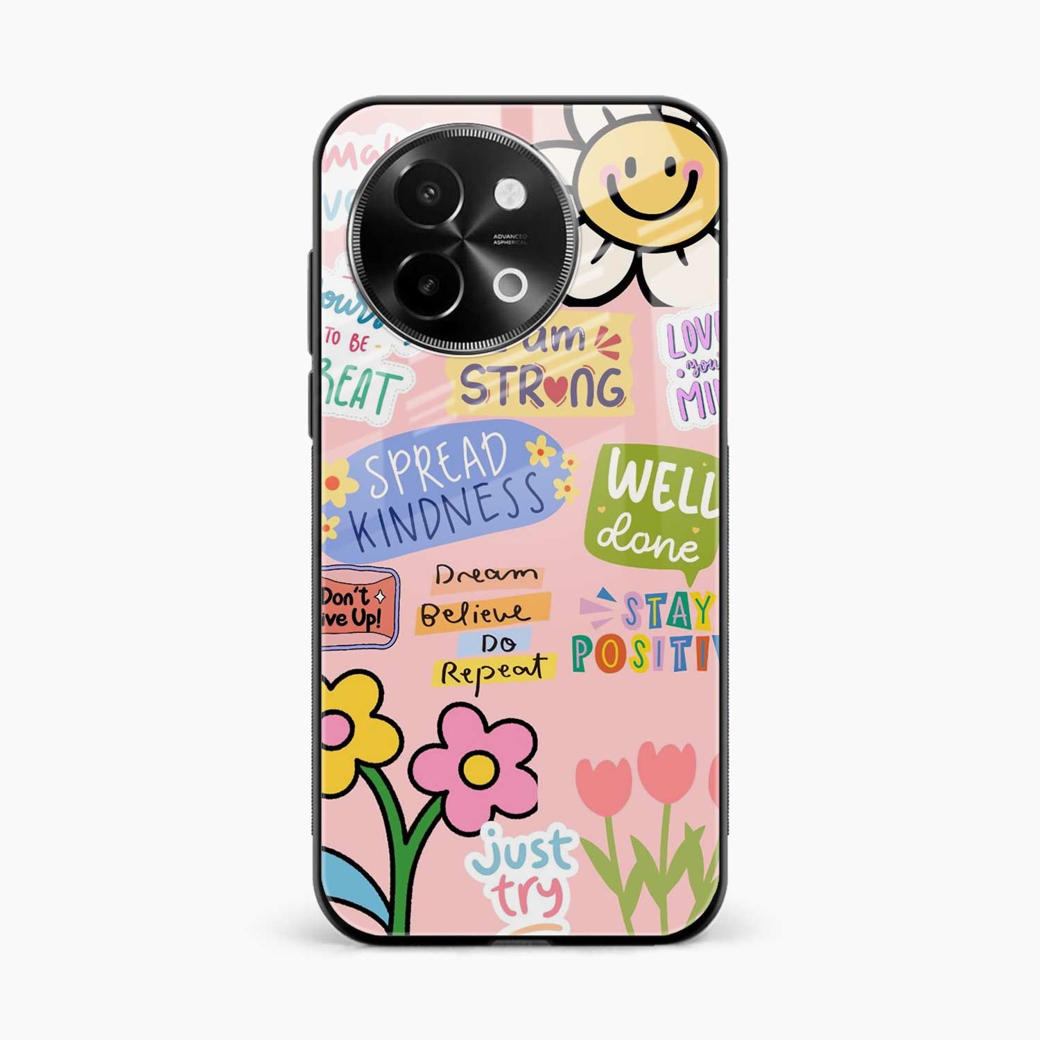 Stay Positive Vivo Y58 5G Back Cover