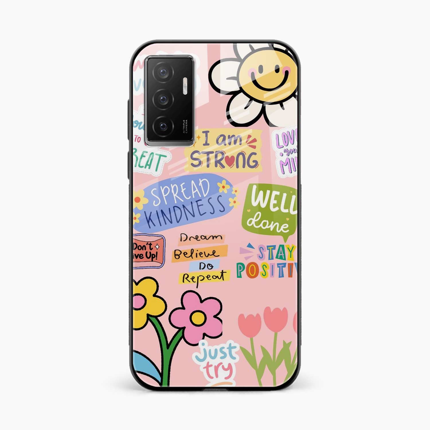 Stay Positive Vivo Y75 Back Cover