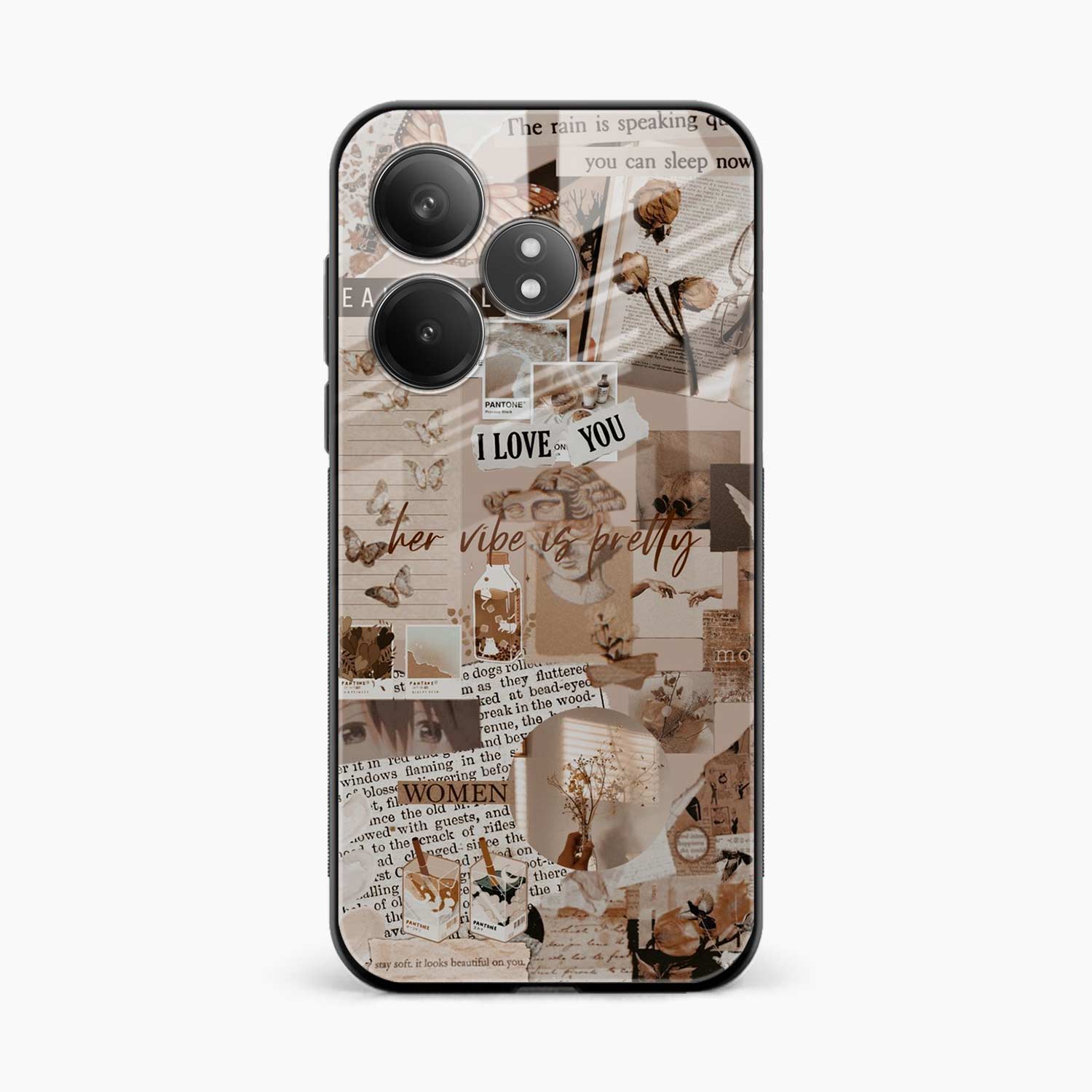 Aesthetic Vintage Realme Gt 6T 5G Back Cover