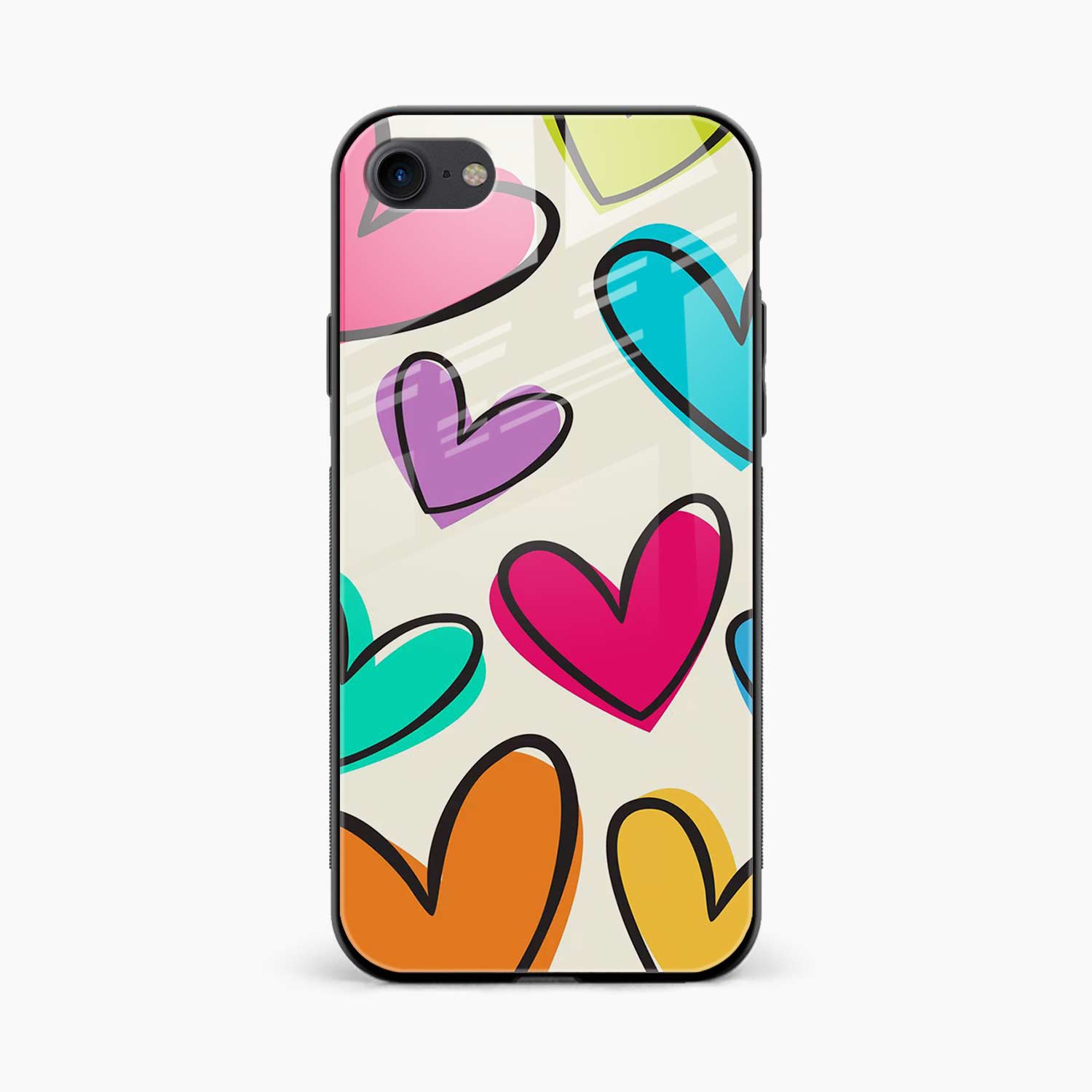 Colorful Hearts iPhone 6s Back Cover
