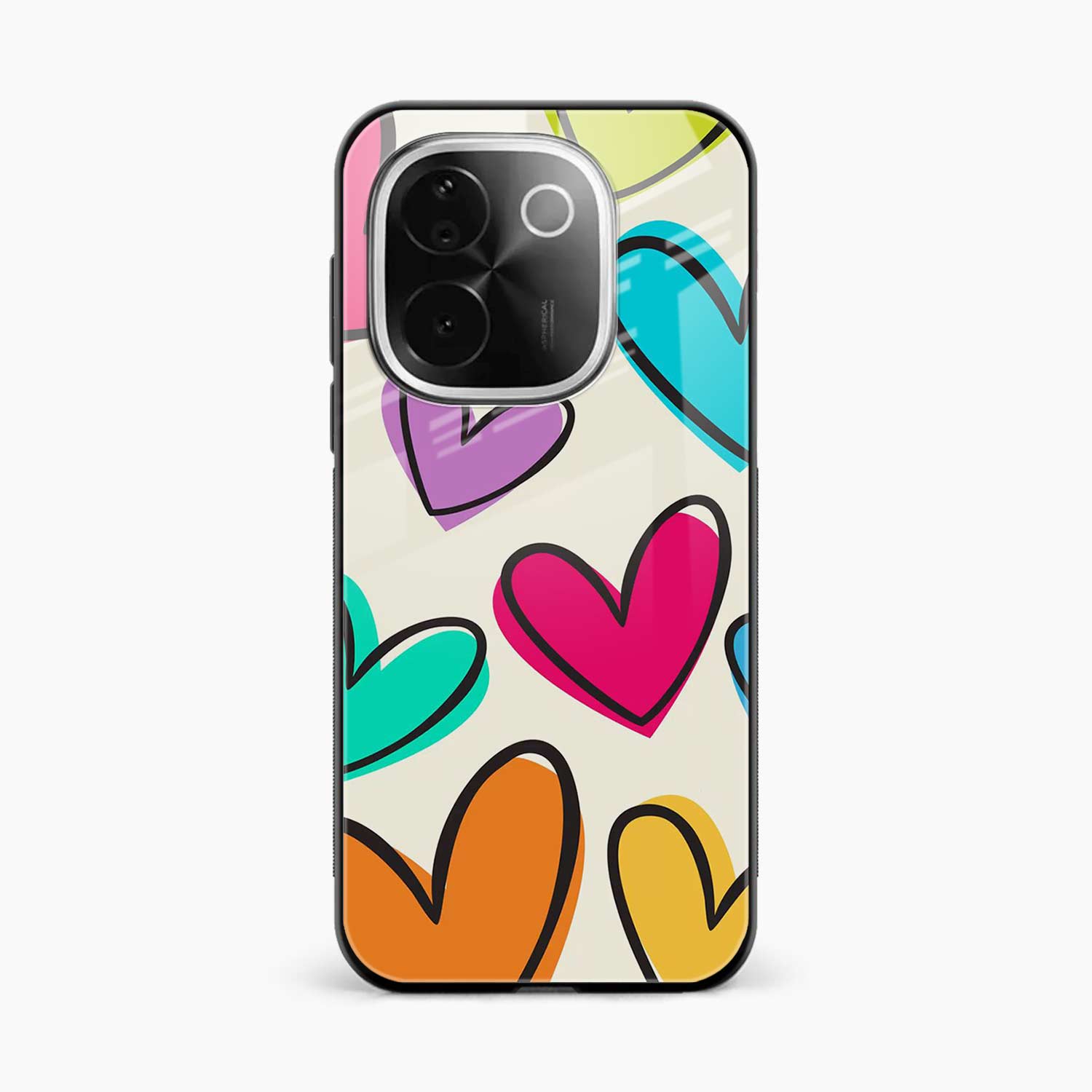 Colorful Hearts Iqoo Z9s Pro 5G Back Cover