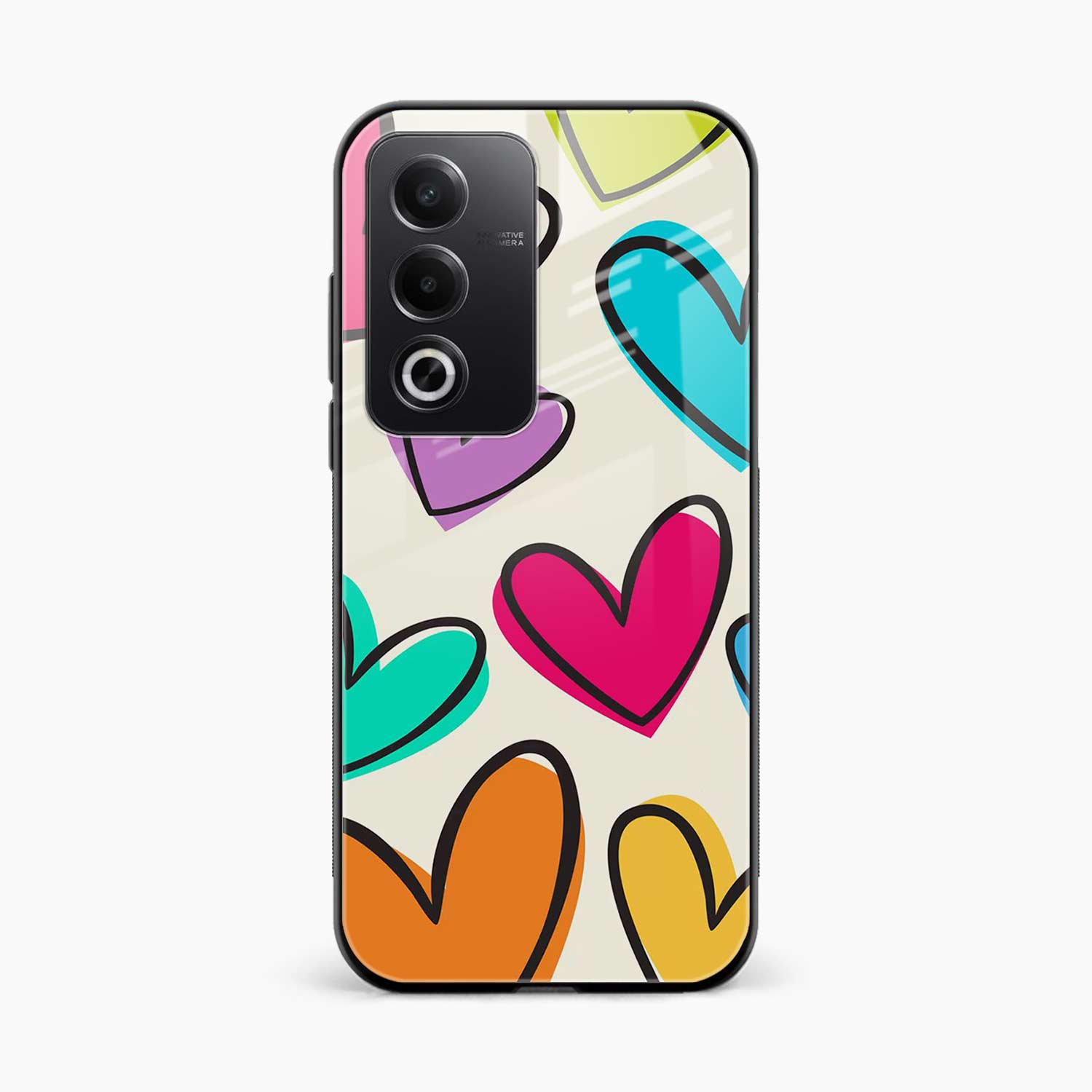 Colorful Hearts Oppo A3 Pro Back Cover