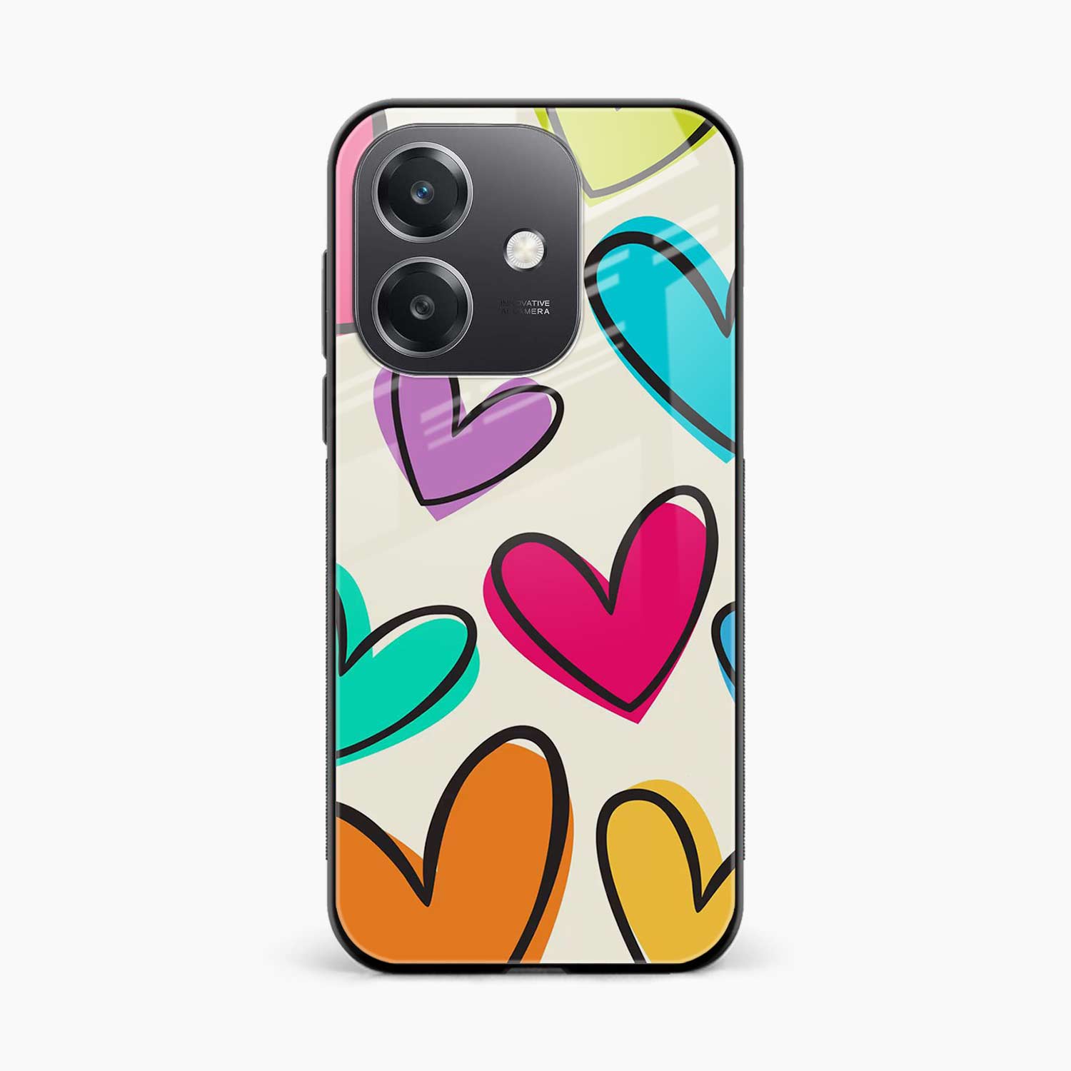 Colorful Hearts Oppo A3x 4G Back Cover