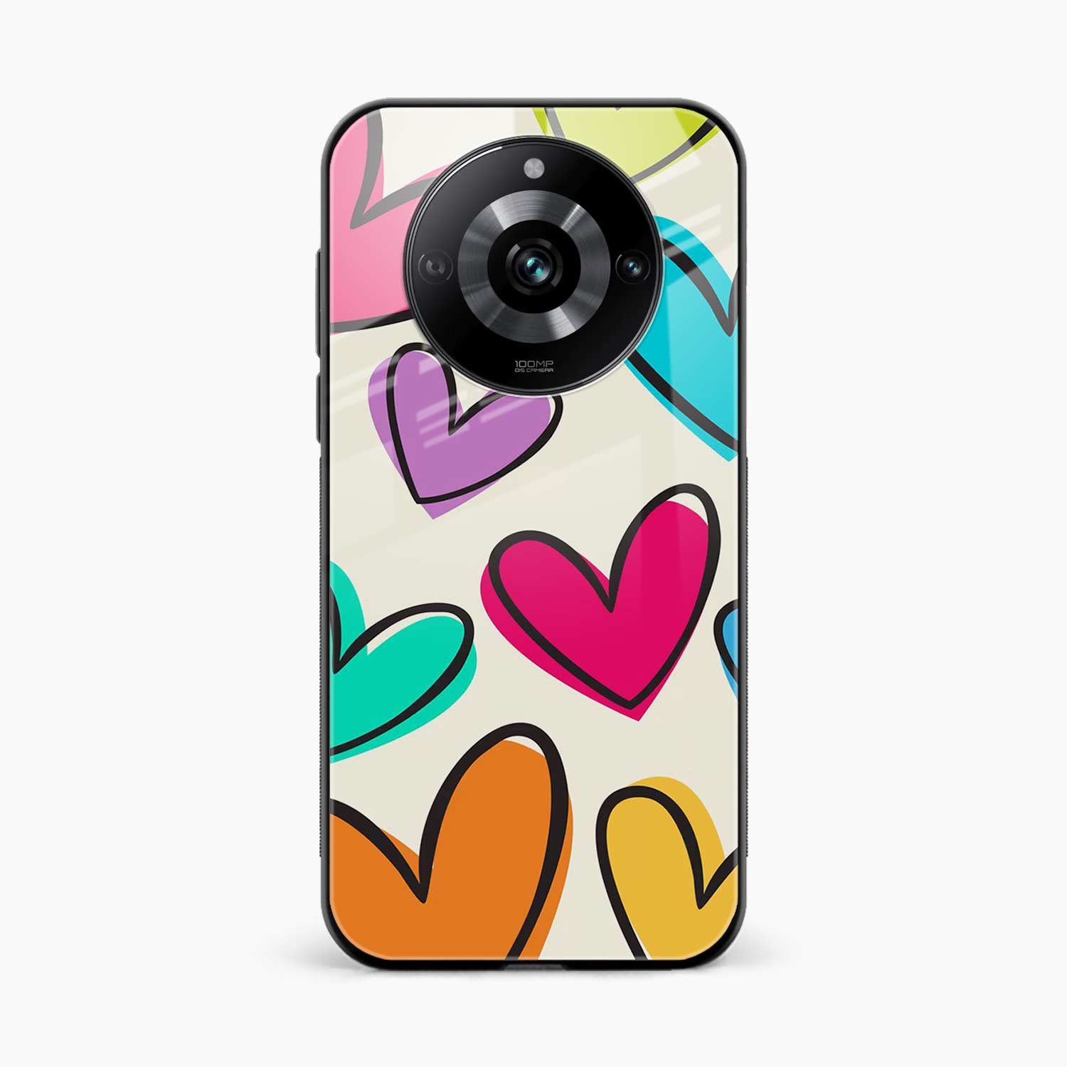 Colorful Hearts Realme Narzo 60 Pro Back Cover