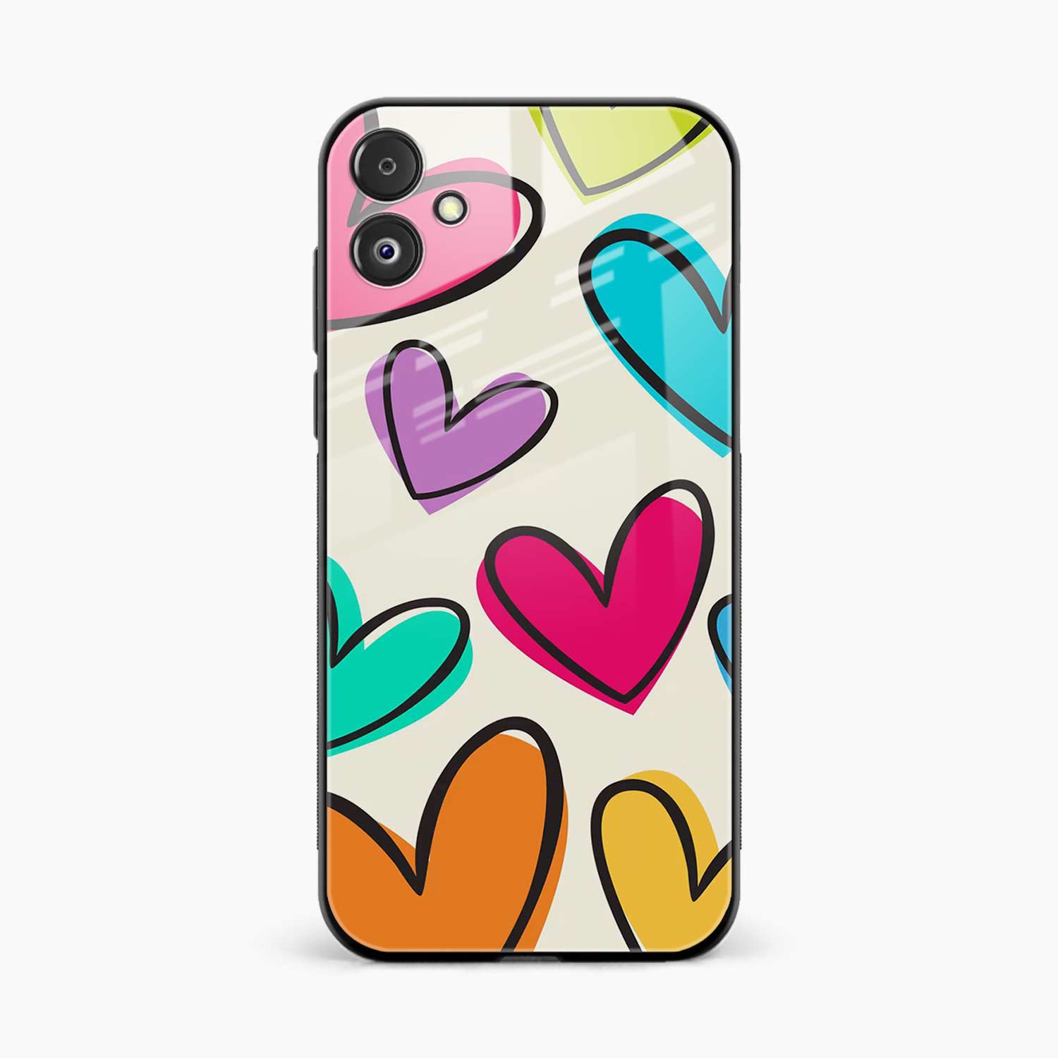Colorful Hearts Samsung F14 5G Back Cover