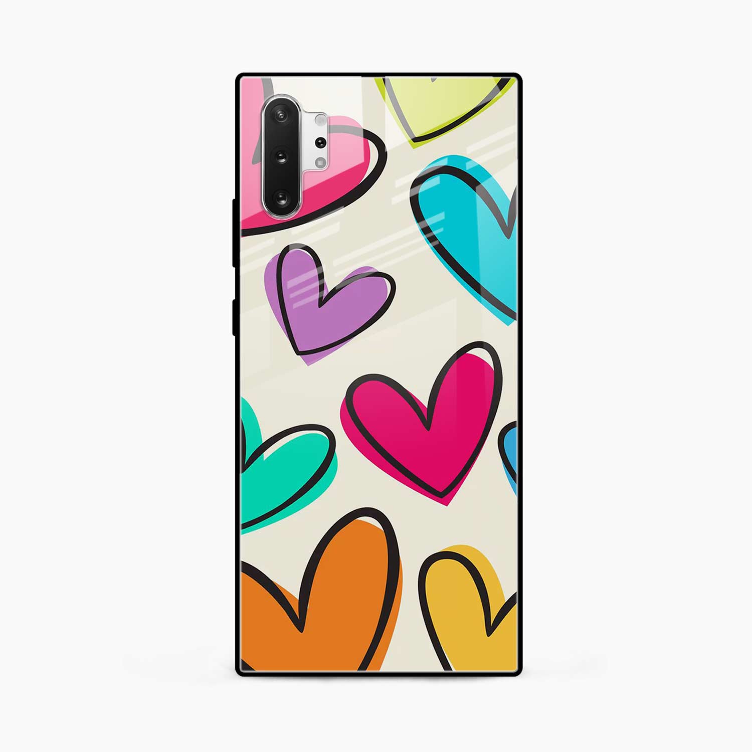 Colorful Hearts Samsung Note 10 Pro Back Cover