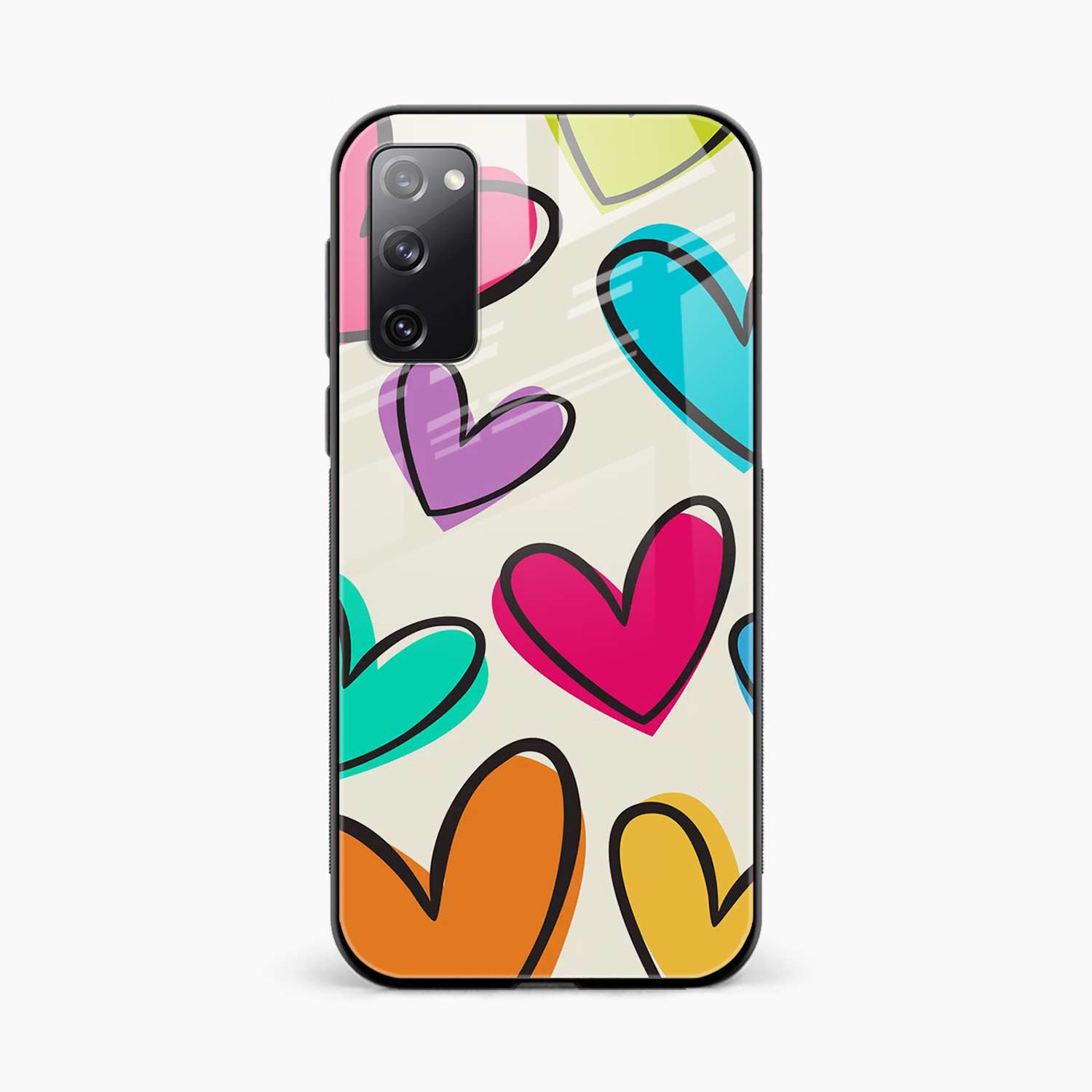 Colorful Hearts Samsung S20 Back Cover