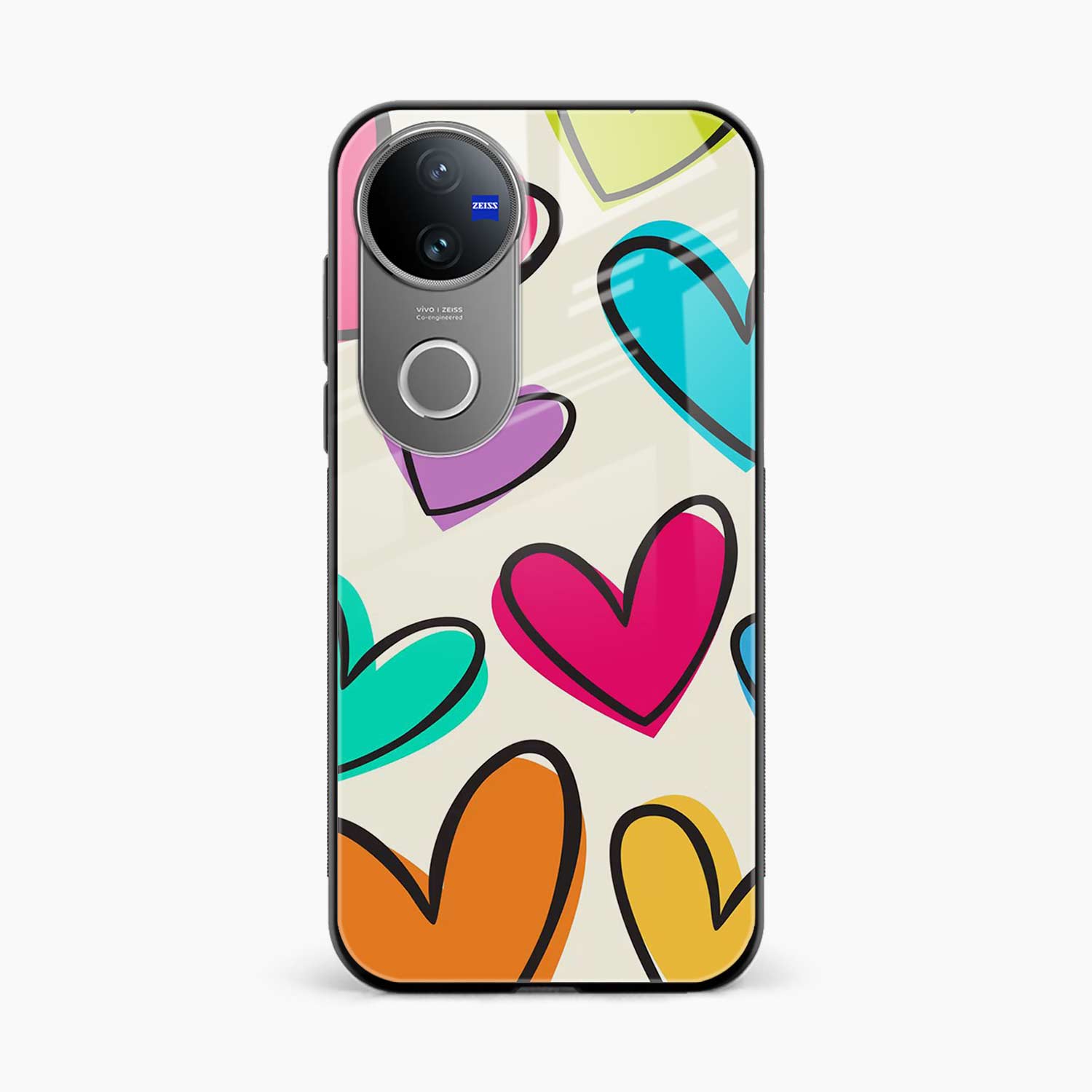 Colorful Hearts Vivo V50 5G Back Cover
