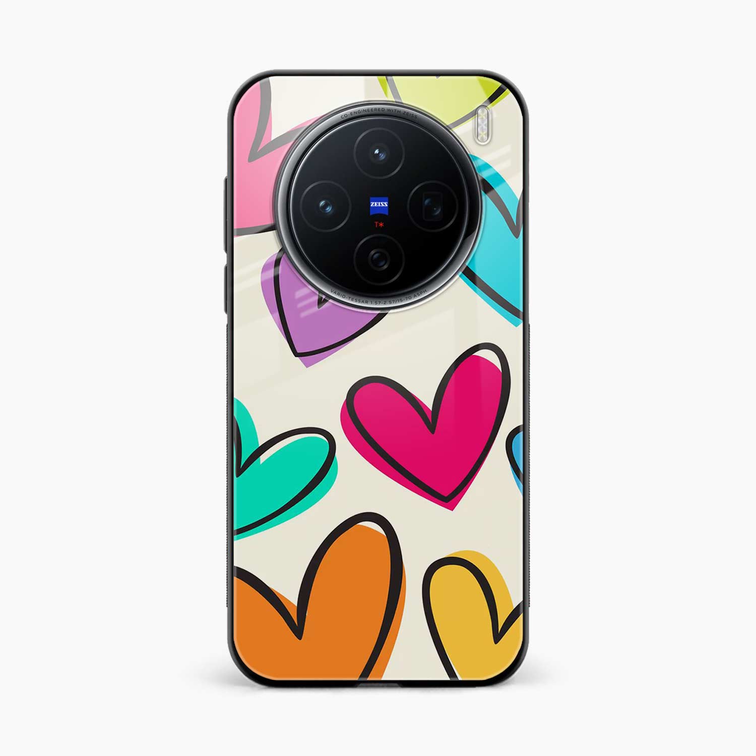 Colorful Hearts Vivo X200 5G Back Cover