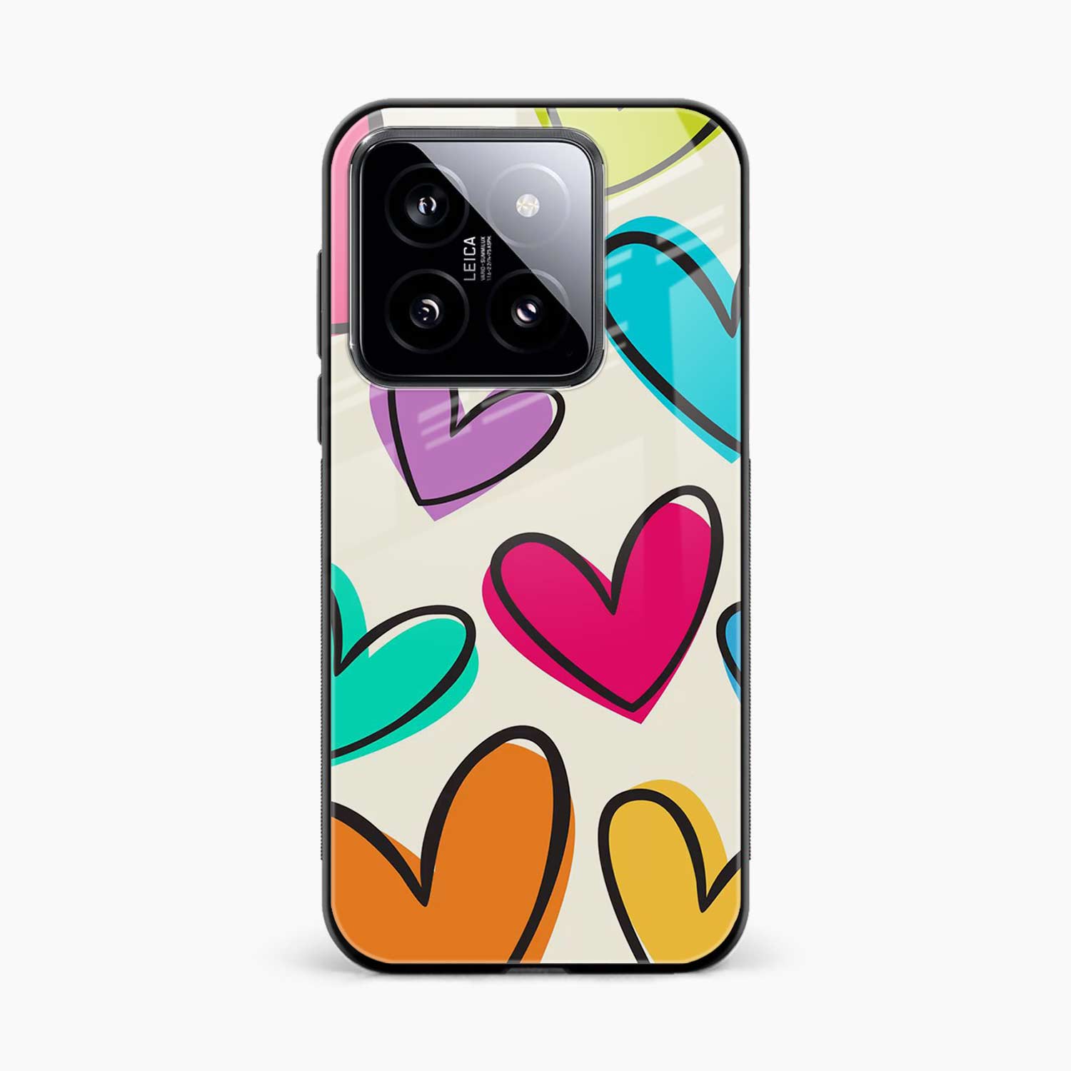 Colorful Hearts Xiaomi 14 Back Cover