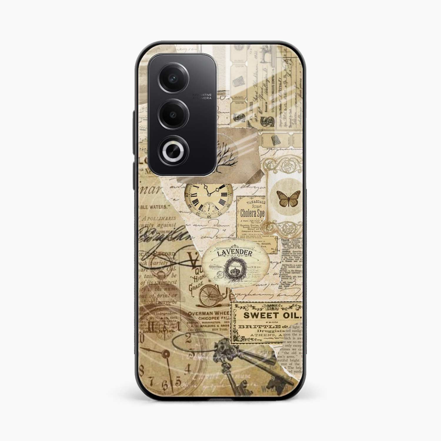 Vintage Oppo A3 Pro Back Cover