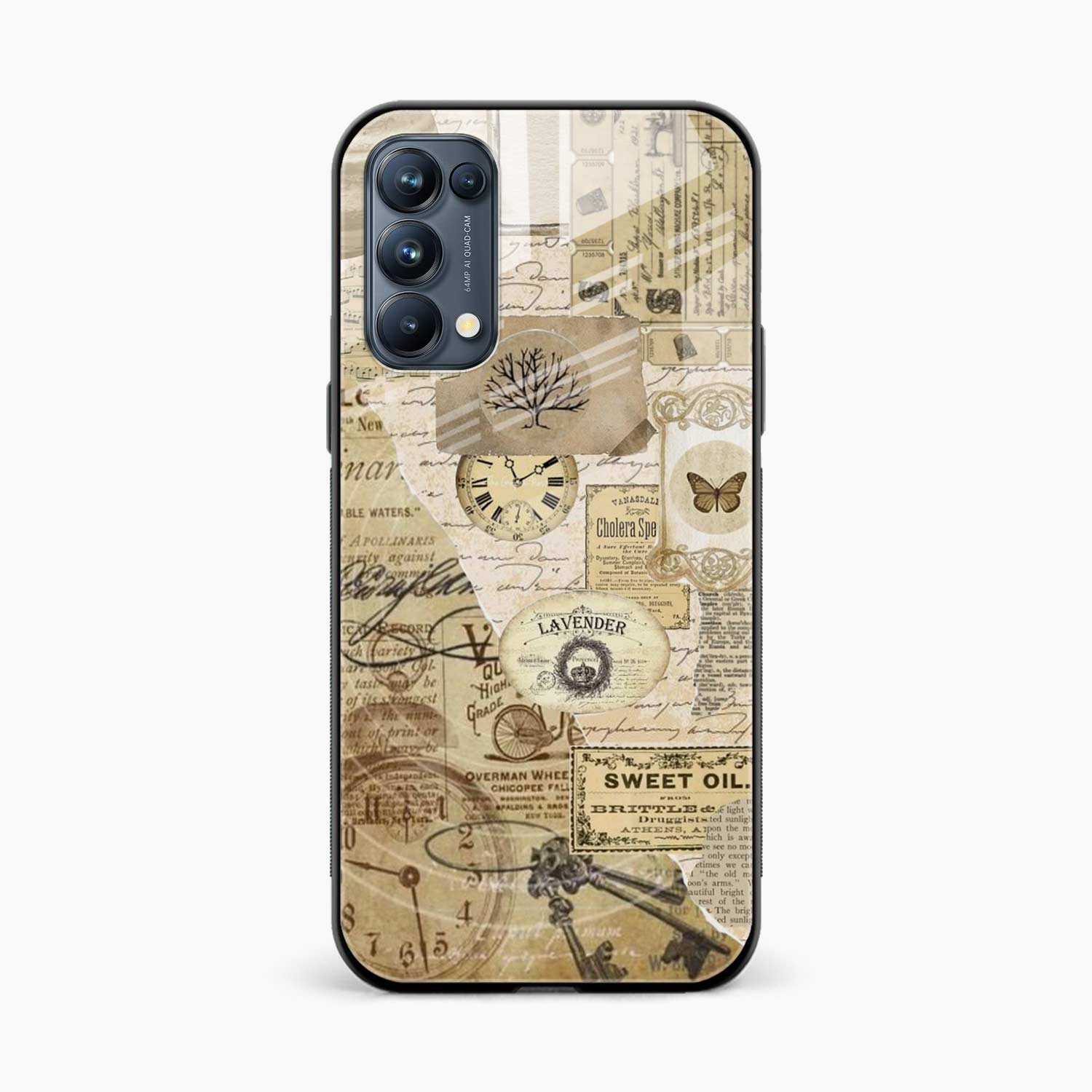 Vintage Oppo Reno 5 Pro Back Cover