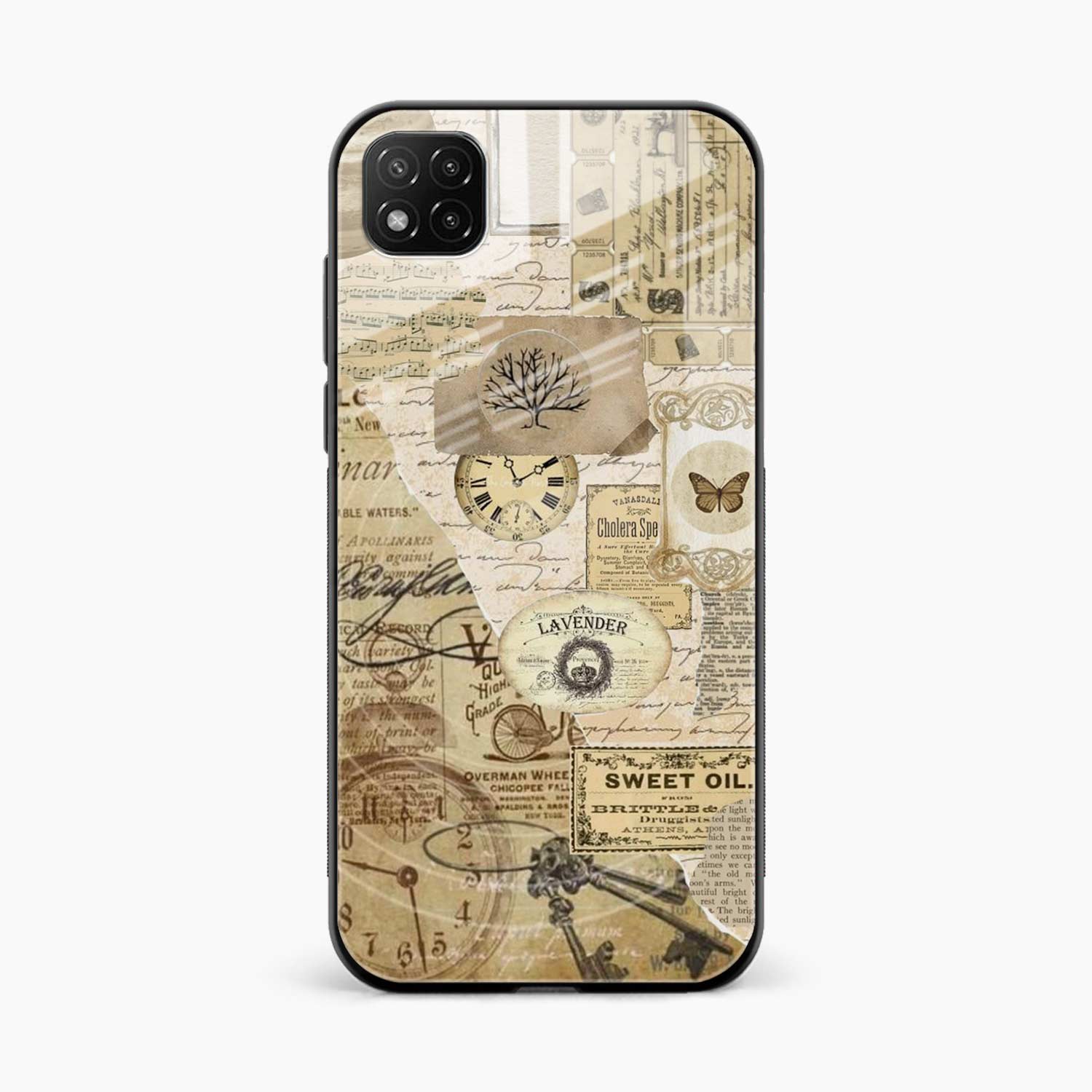 Vintage Poco C3 Back Cover