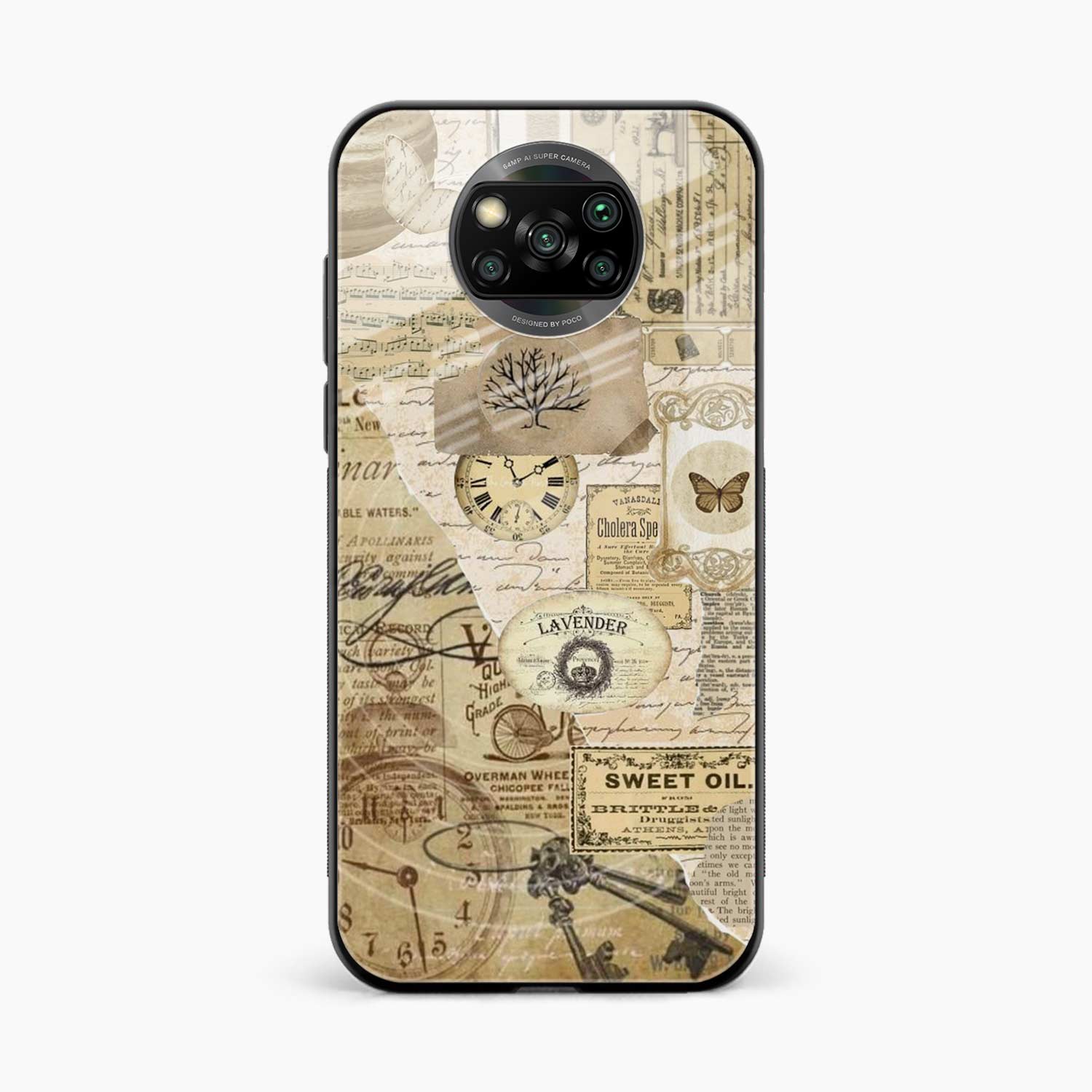 Vintage Poco X3 Back Cover