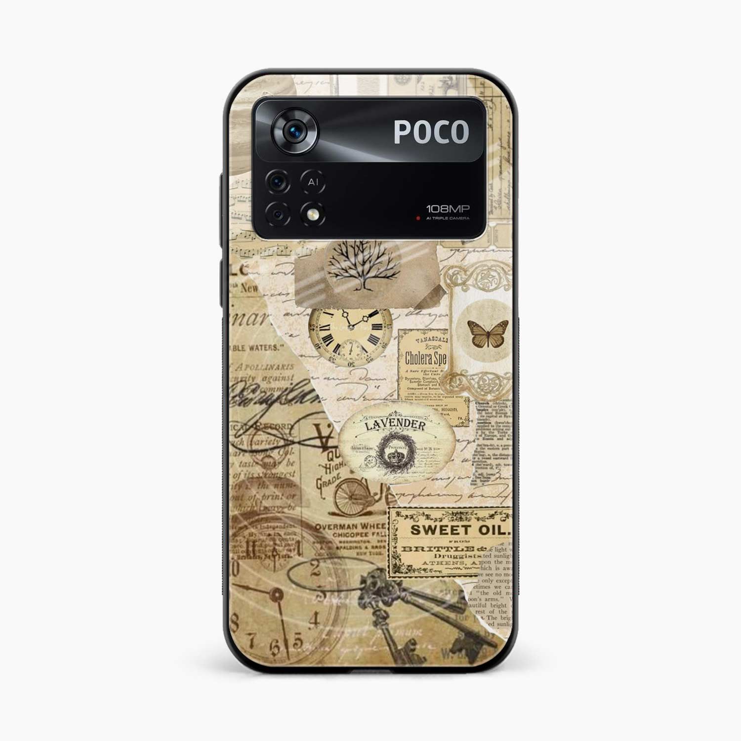 Vintage Poco X4 Pro 5G Back Cover