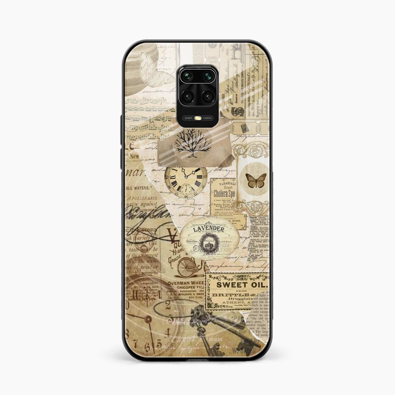Vintage Redmi Note 9s Back Cover