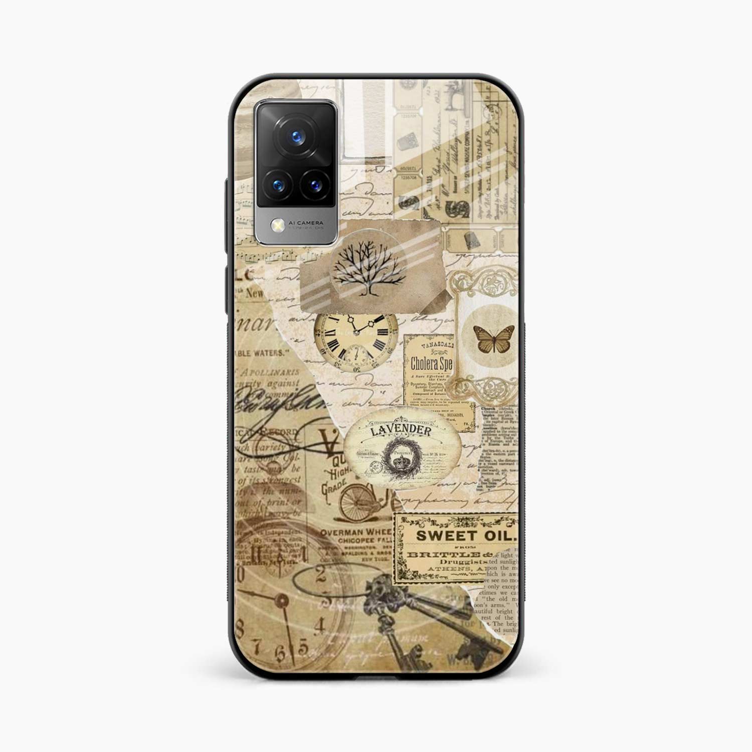 Vintage Vivo V21 Back Cover