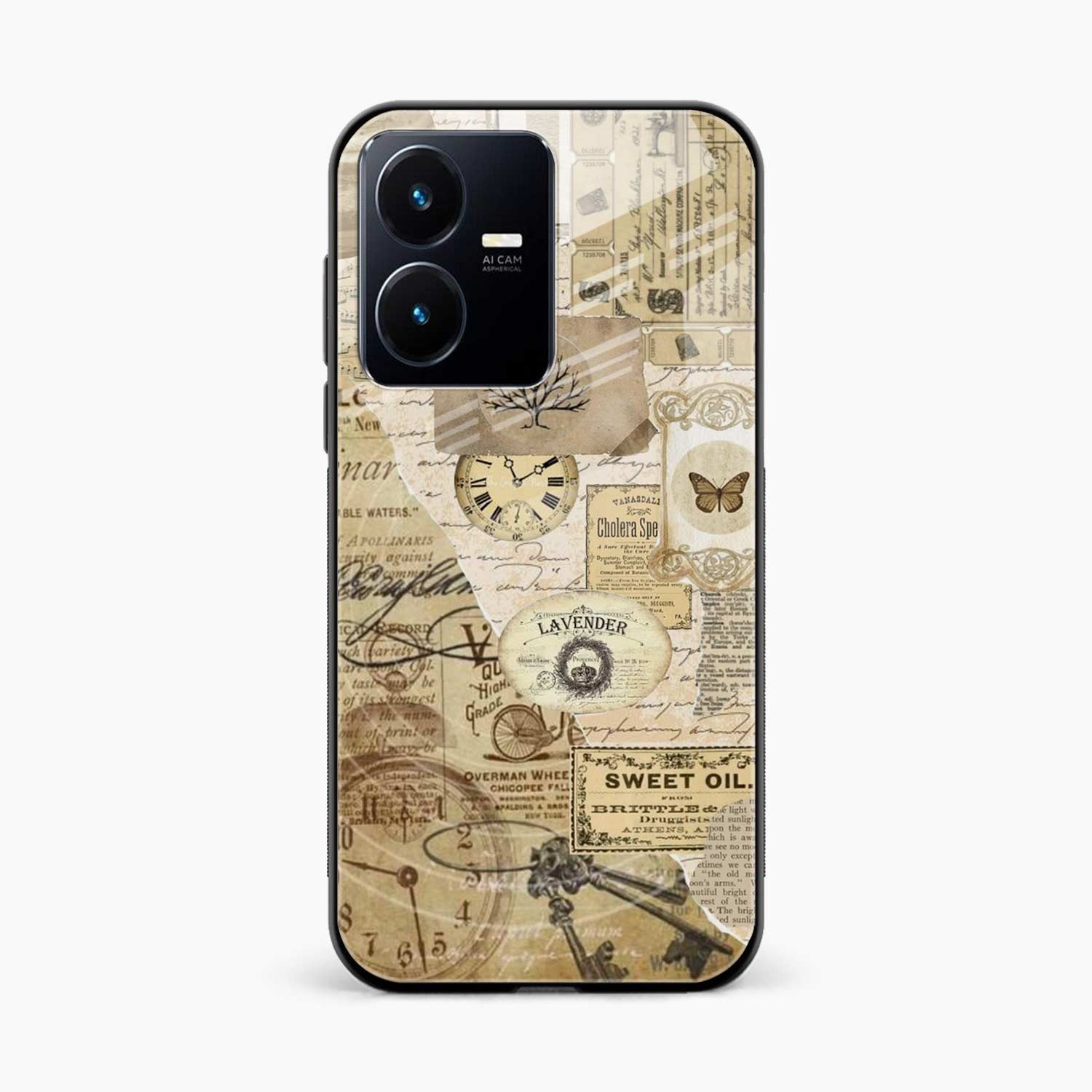 Vintage Vivo Y22 Back Cover