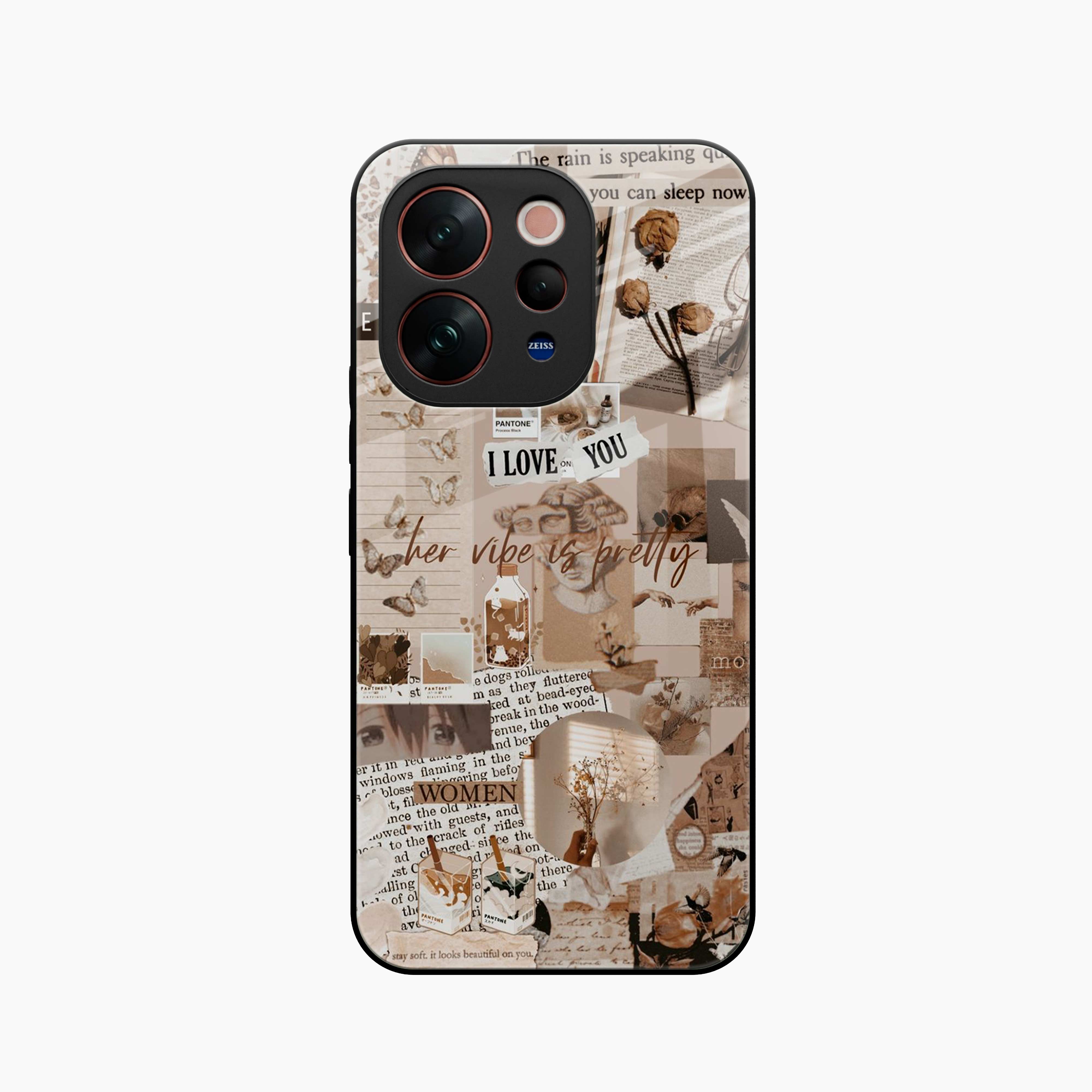 Aesthetic Vintage Vivo V70 Elite 5G Back Cover