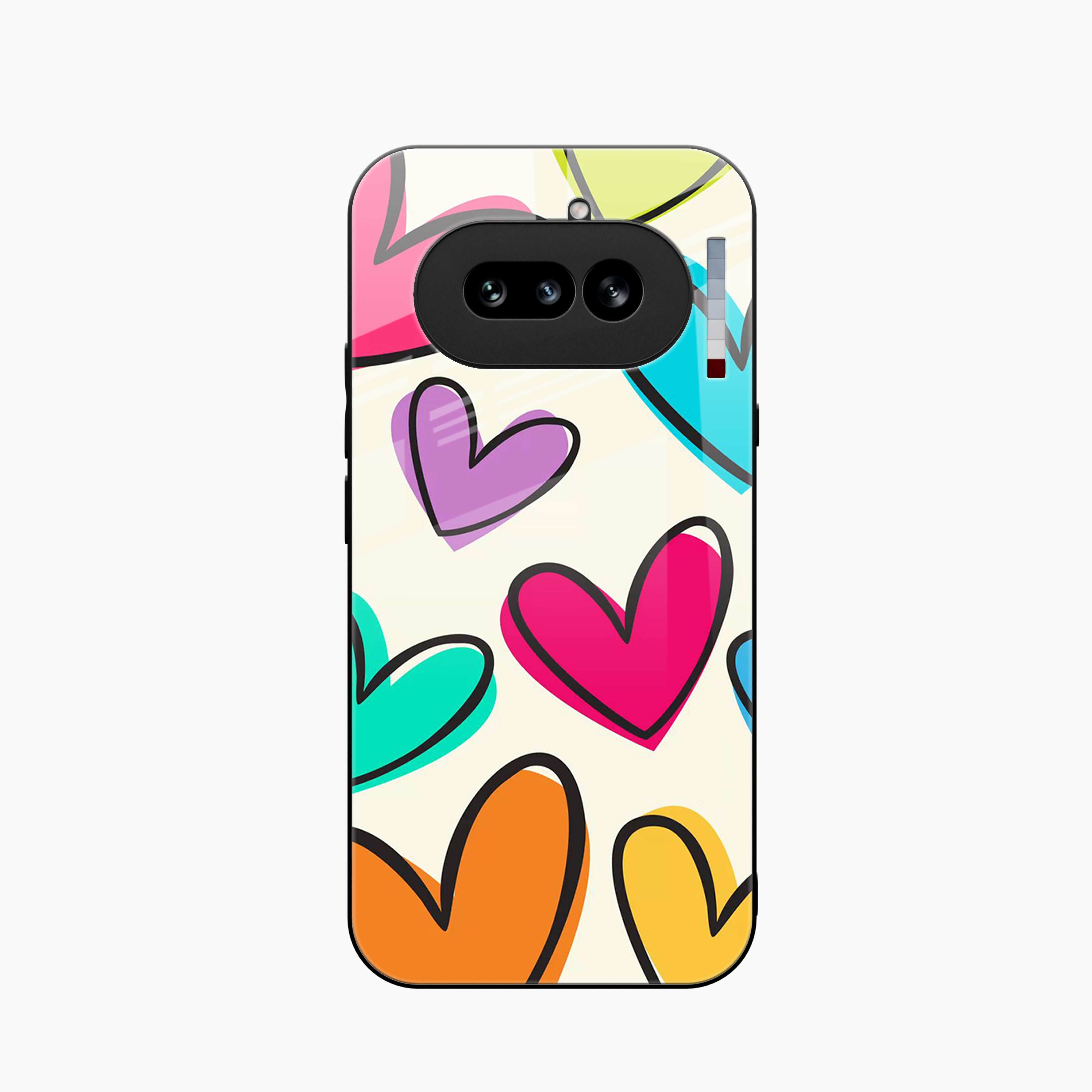 Colorful Hearts Nothing Phone 4a Back Cover
