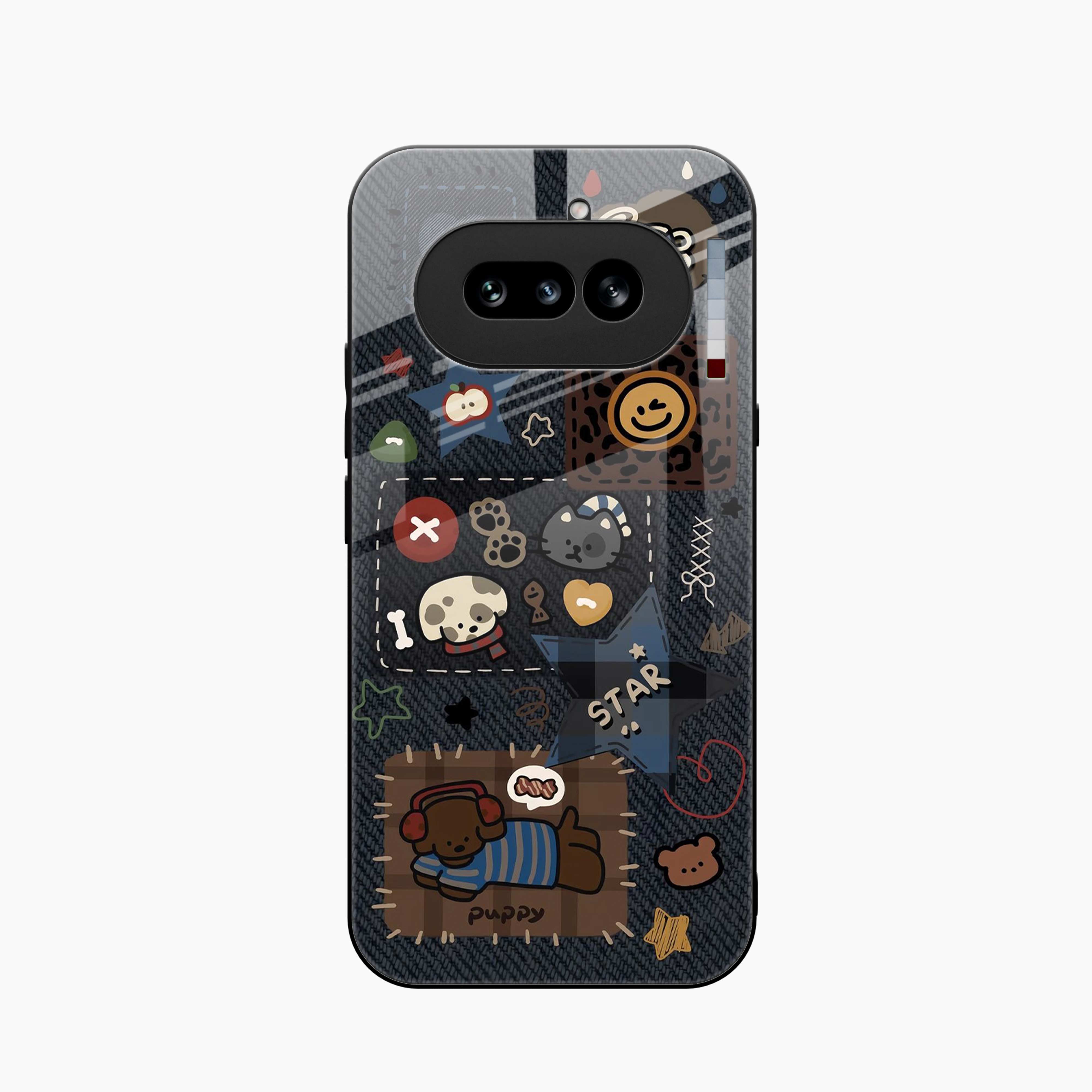 Cute Doodle Nothing Phone 4a Back Cover