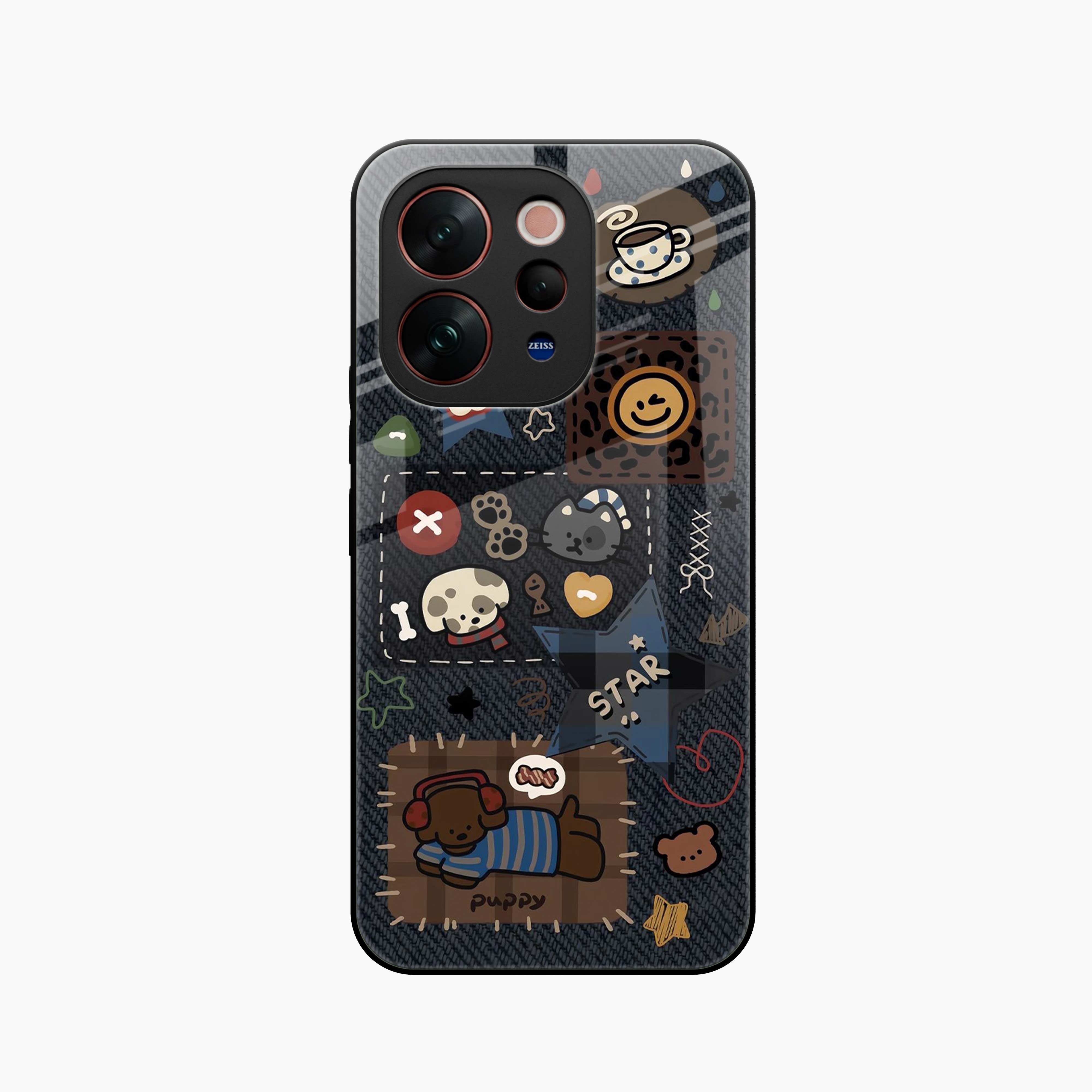 Cute Doodle Vivo V70 Elite 5G Back Cover