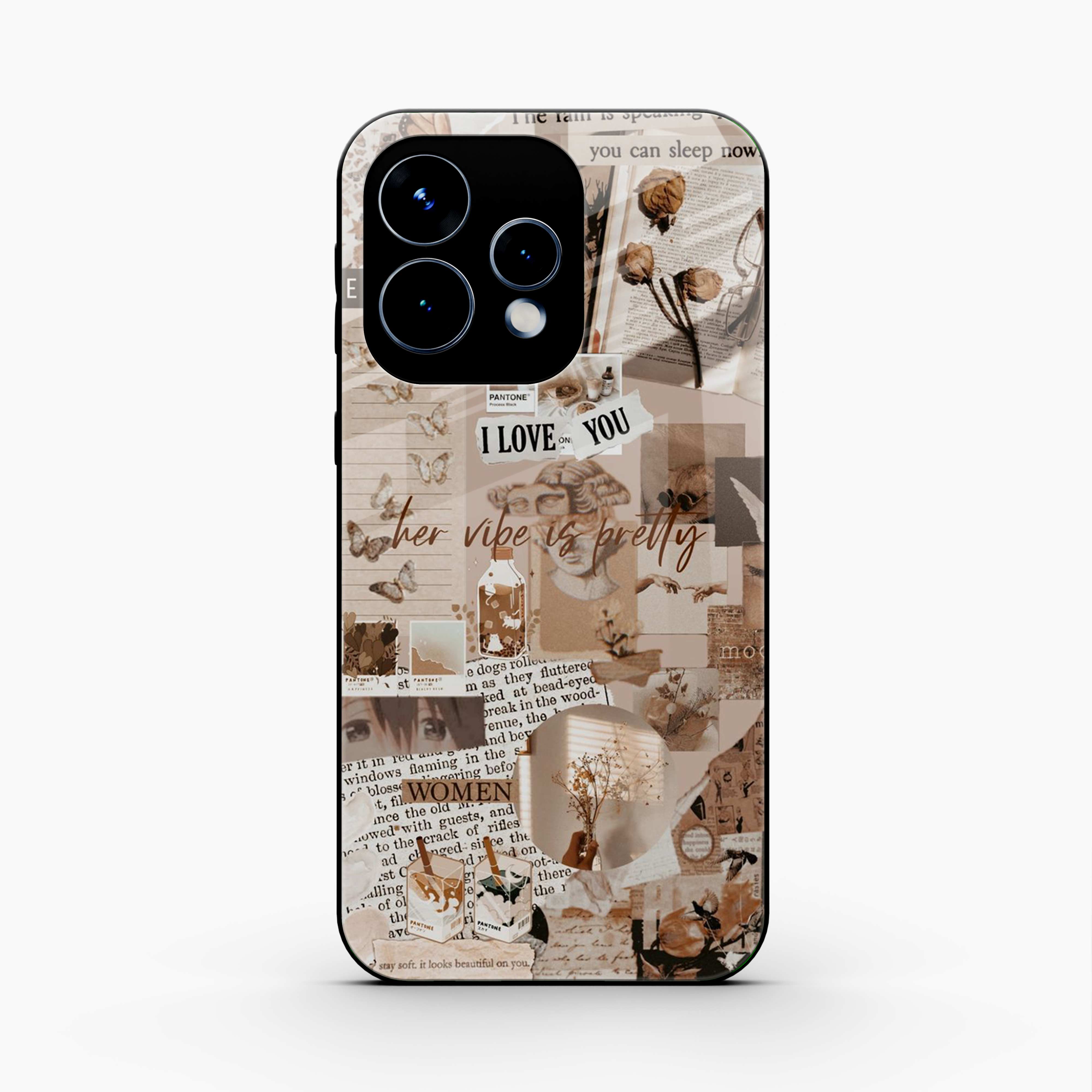 Aesthetic Vintage Oppo Reno 15 5G Back Cover
