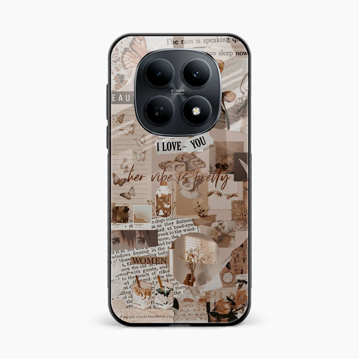 Aesthetic Vintage Poco M8 5G Back Cover