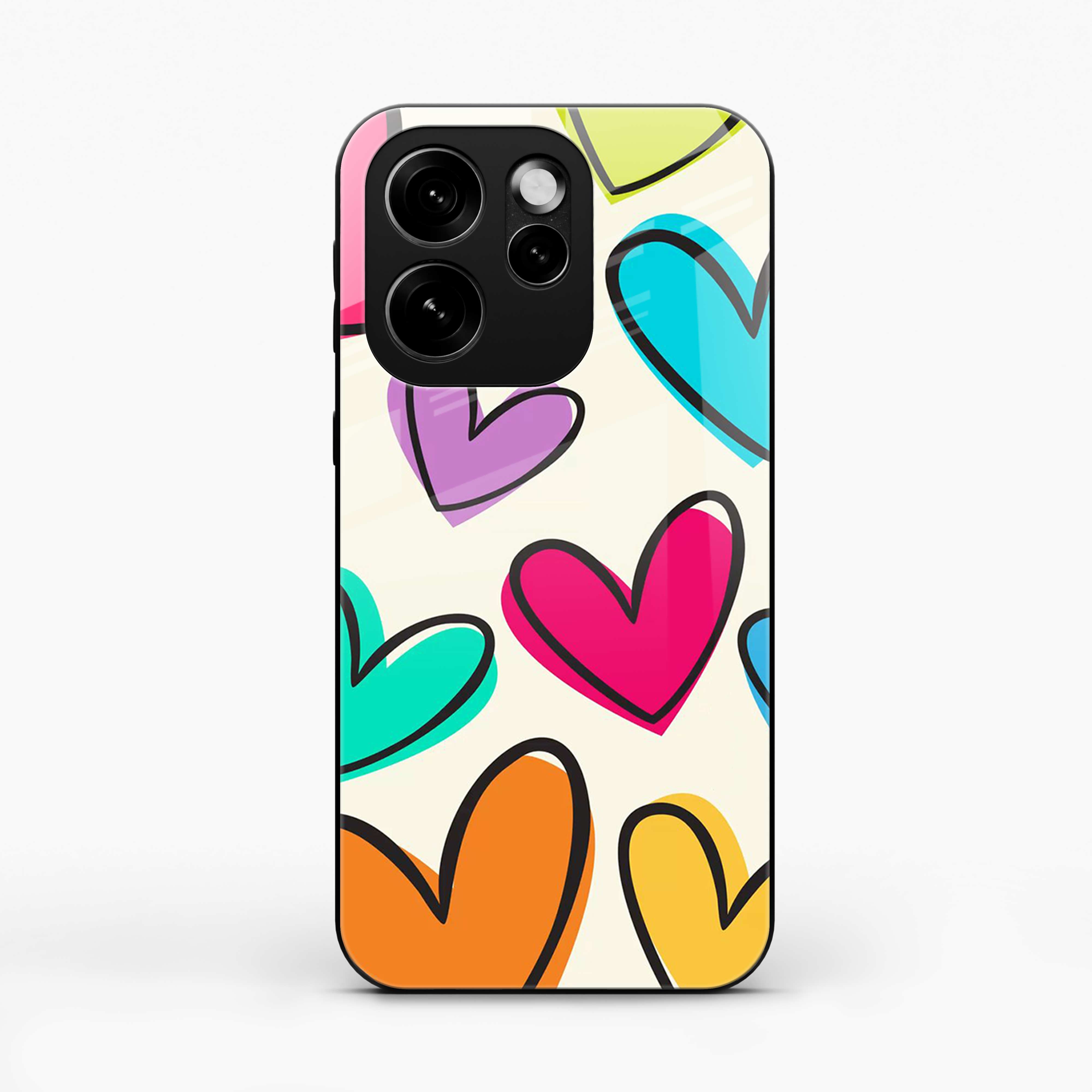 Colorful Hearts Oppo Reno 15 Pro 5G Back Cover