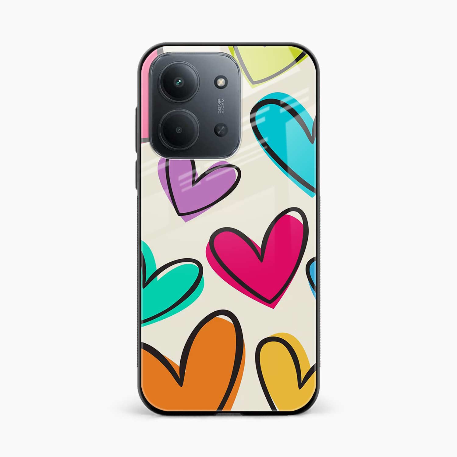 Colorful Hearts Redmi 15c 5G Back Cover