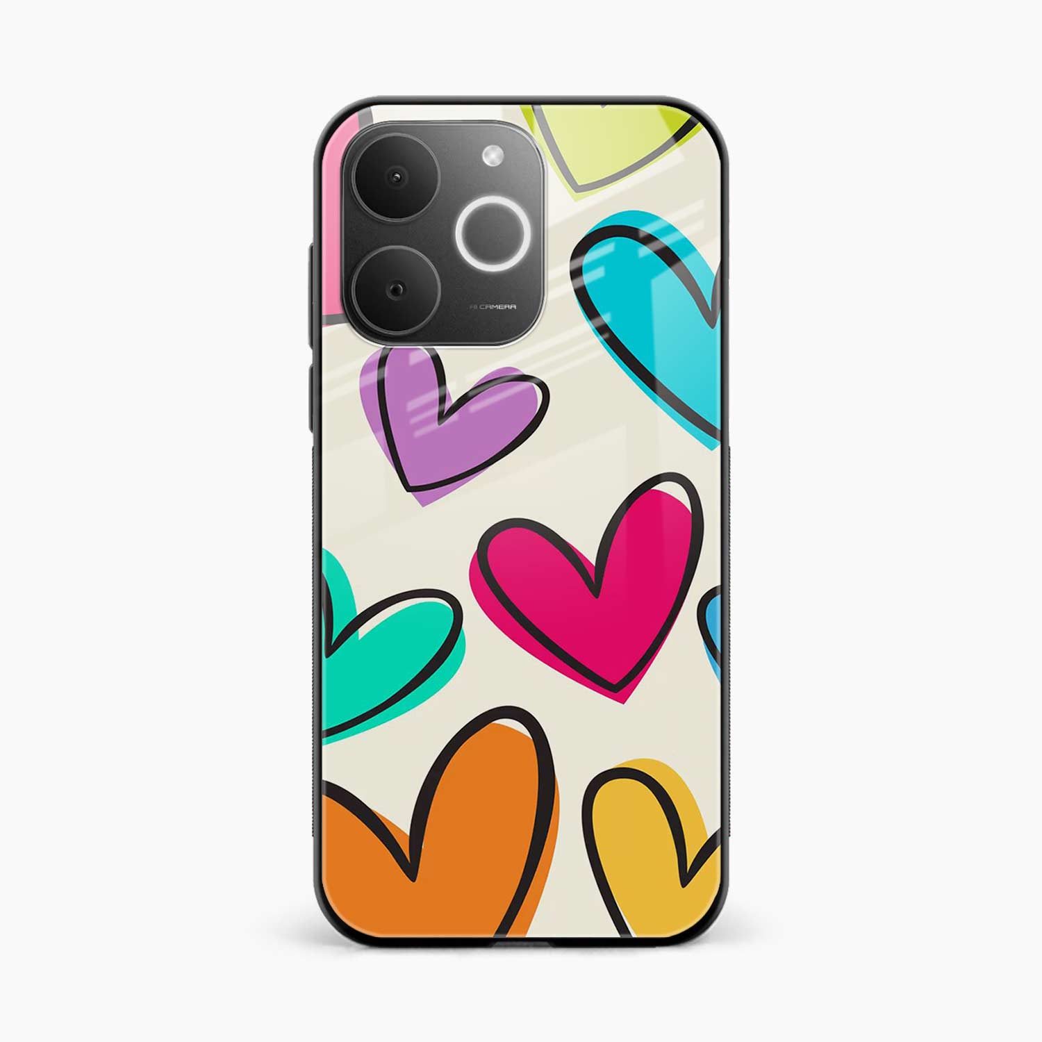 Colorful Hearts Realme Narzo 80 Lite 4G Back Cover