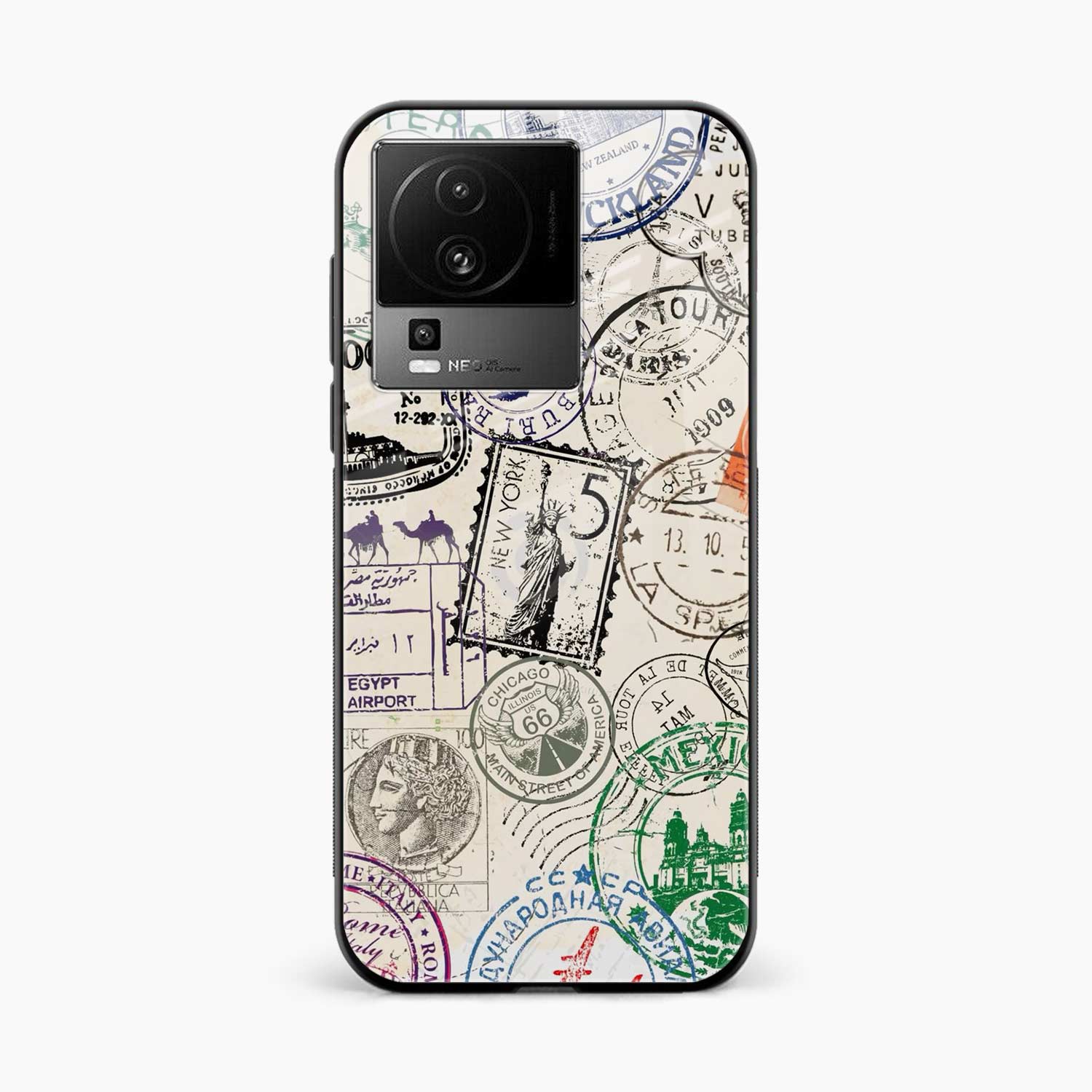 Stamps Iqoo Neo 7 Pro 5G Back Cover
