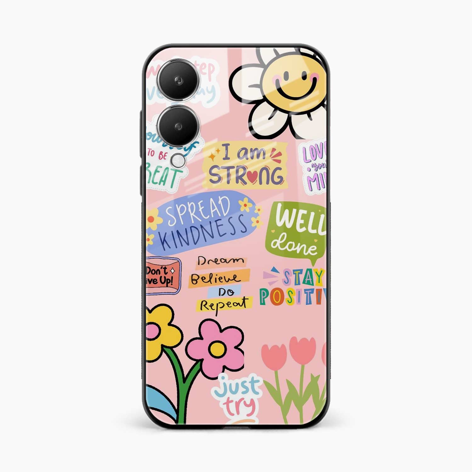 Stay Positive Vivo Y28 5G Back Cover