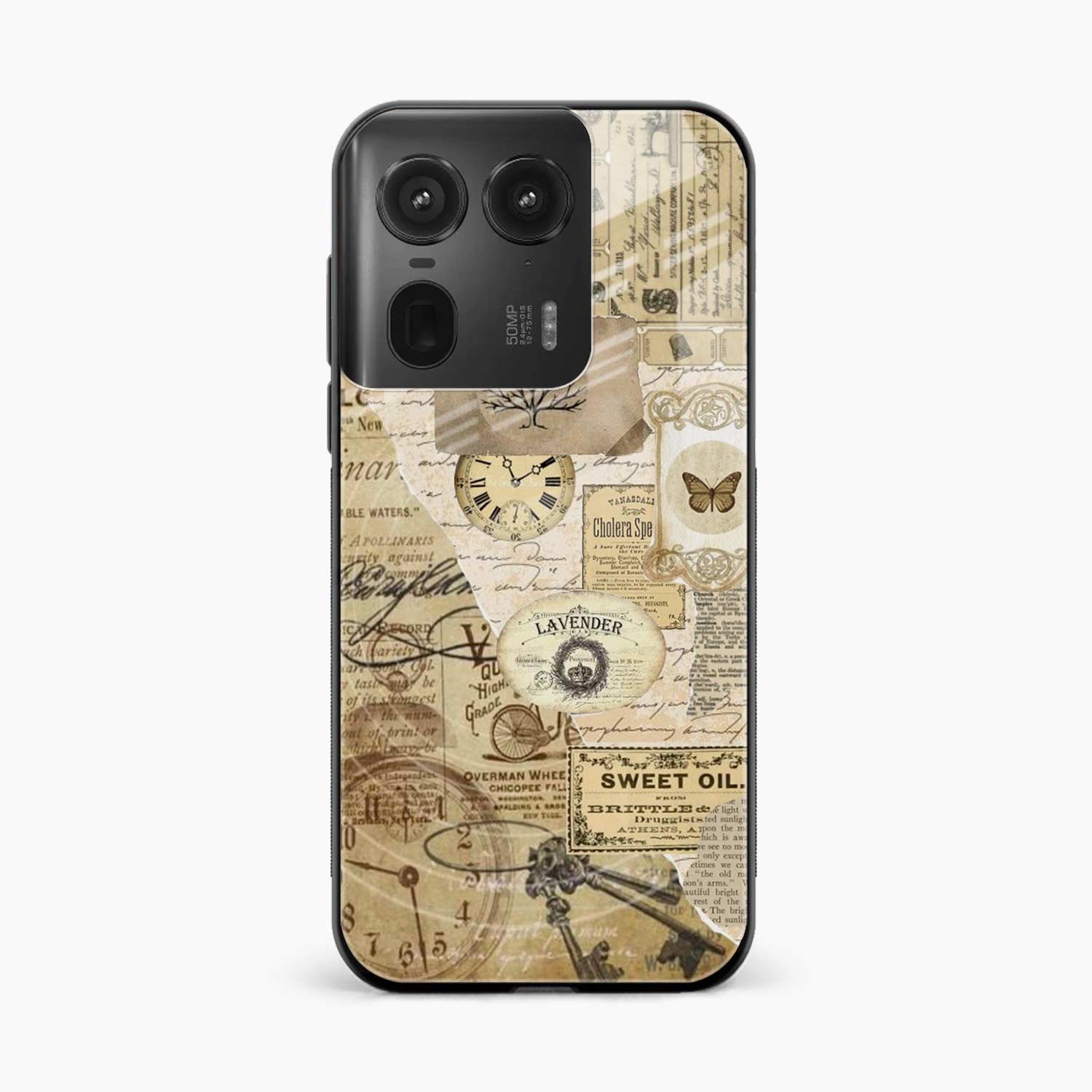 Vintage Motorola Edge 50 Ultra 5G Back Cover