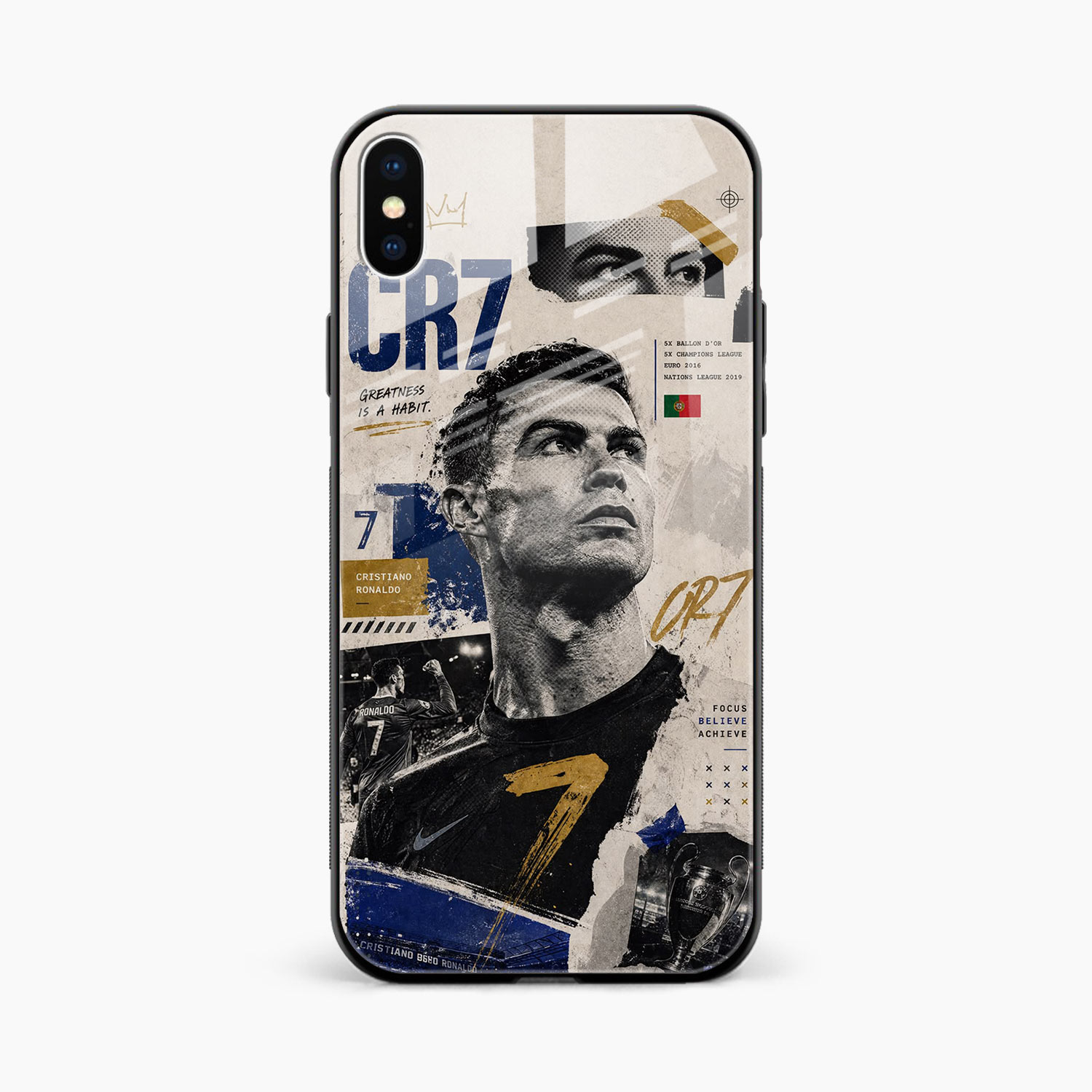 Cr7 iPhone XS Max Back Cover