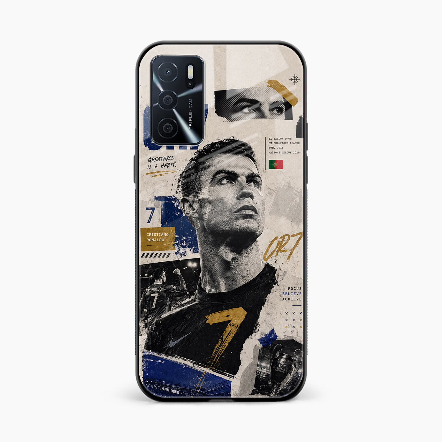 Cr7 Oppo A16 Back Cover