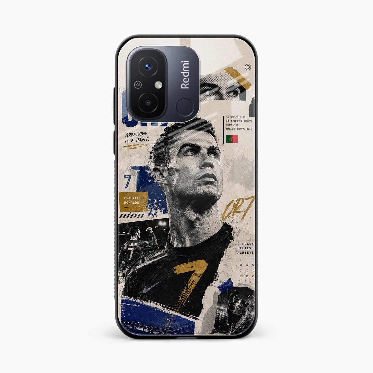 Cr7 Redmi 12c Back Cover