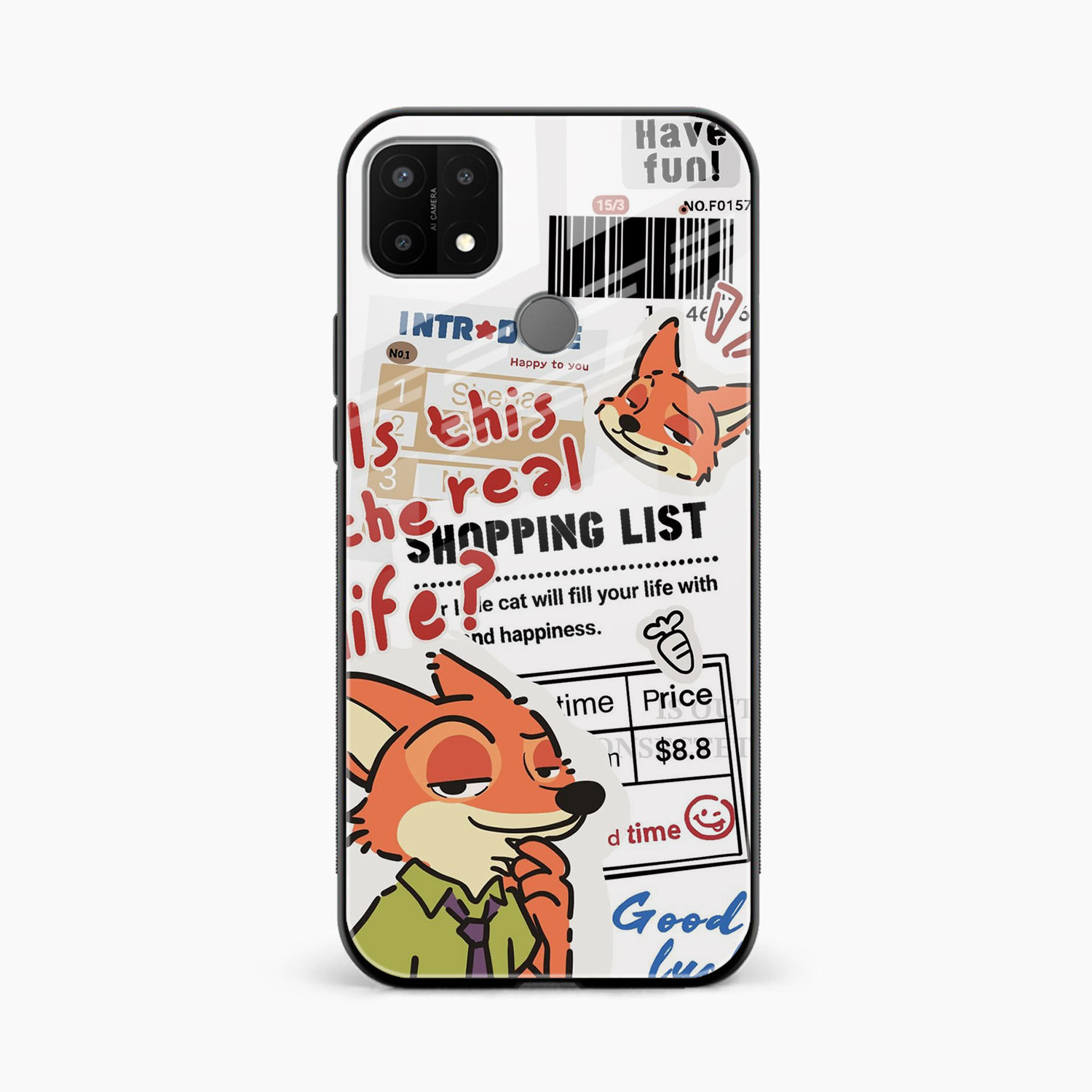 Fox & Fun Oppo A15s Back Cover